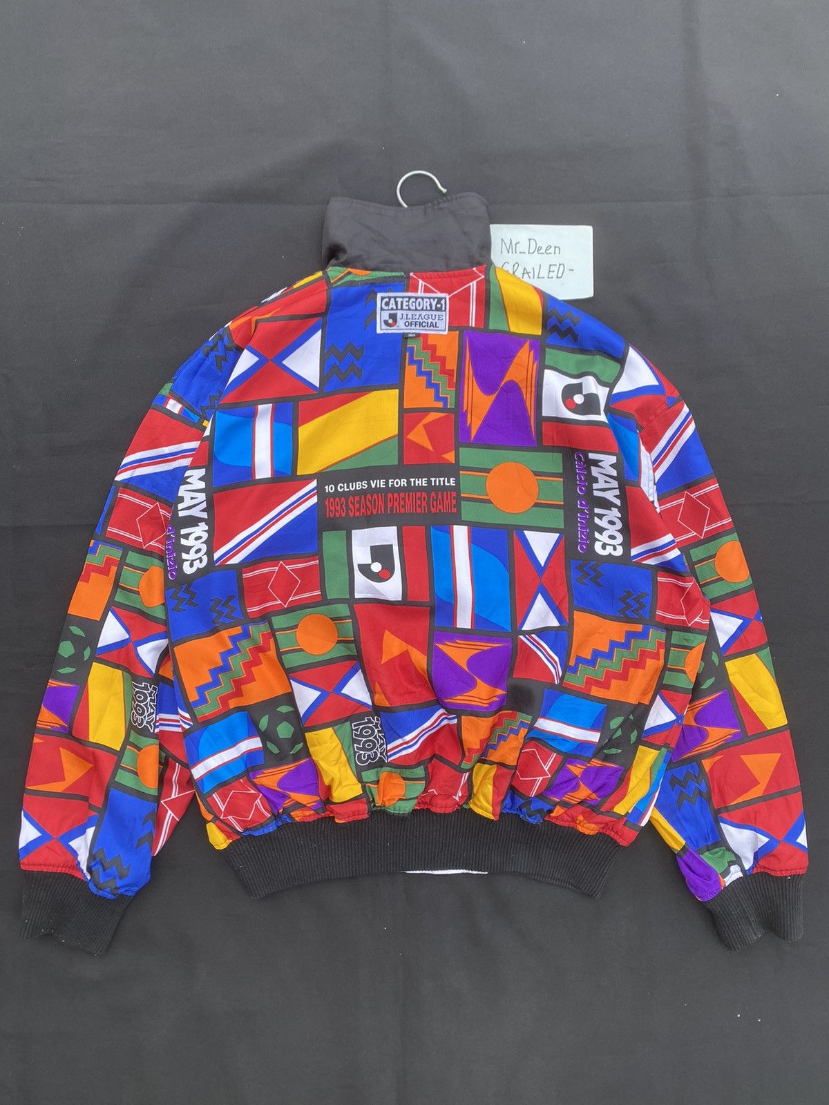 Japanese Brand Vtg 93s J.League Inaugural Seasons Reversible Bomber Jacket Size US L / EU 52-54 / 3 - 8 Thumbnail