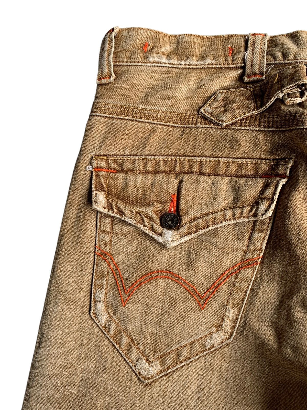 Edwin FLARE💥 EDWIN XVS JAPANESE BUCKLE BACK PUNK STYLE DENIM🎌☠️ Size US 31 - 11 Thumbnail