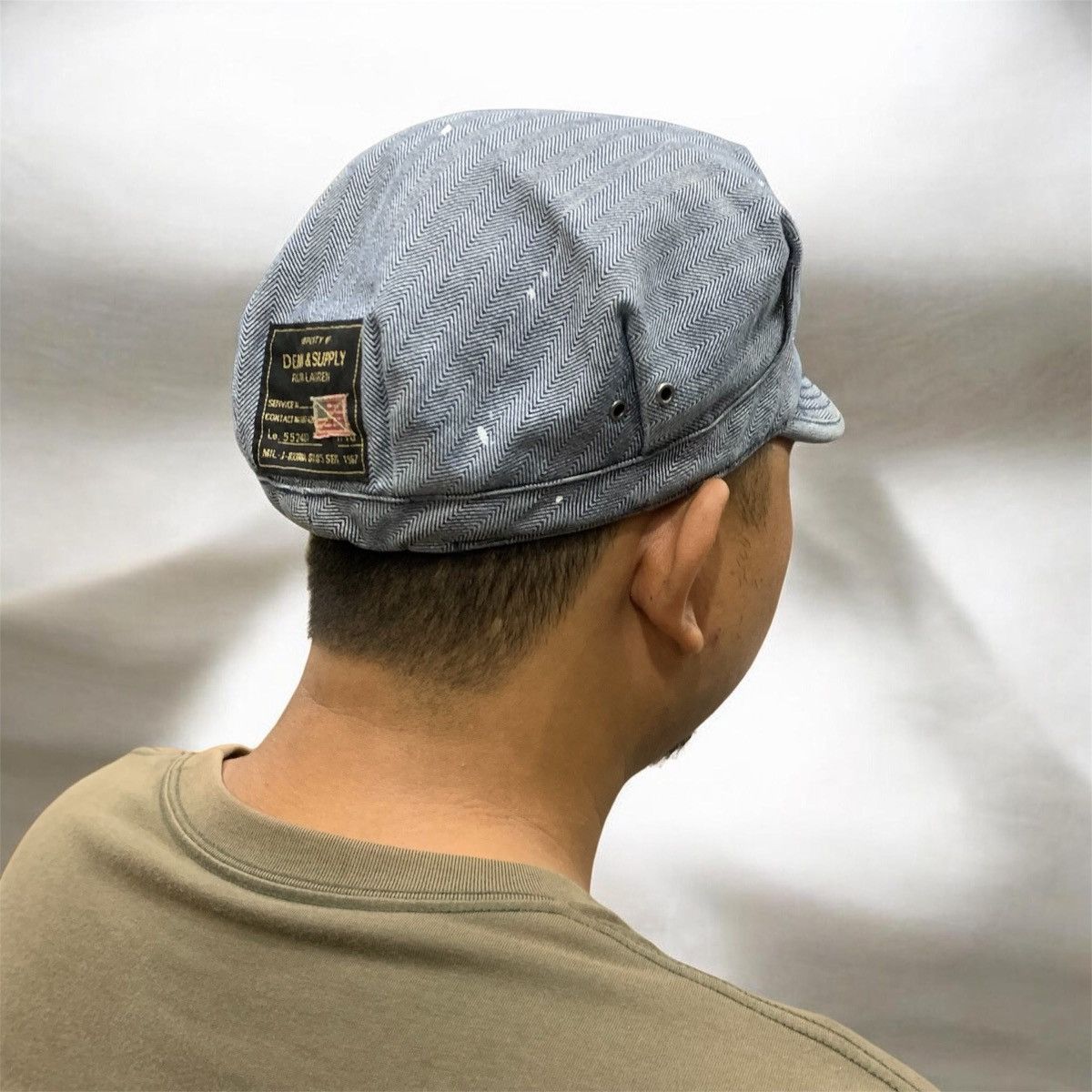 Polo Ralph Lauren Denim & Supply Ralph Lauren Biker Hat Paint Splatter Artist Size ONE SIZE - 2 Thumbnail