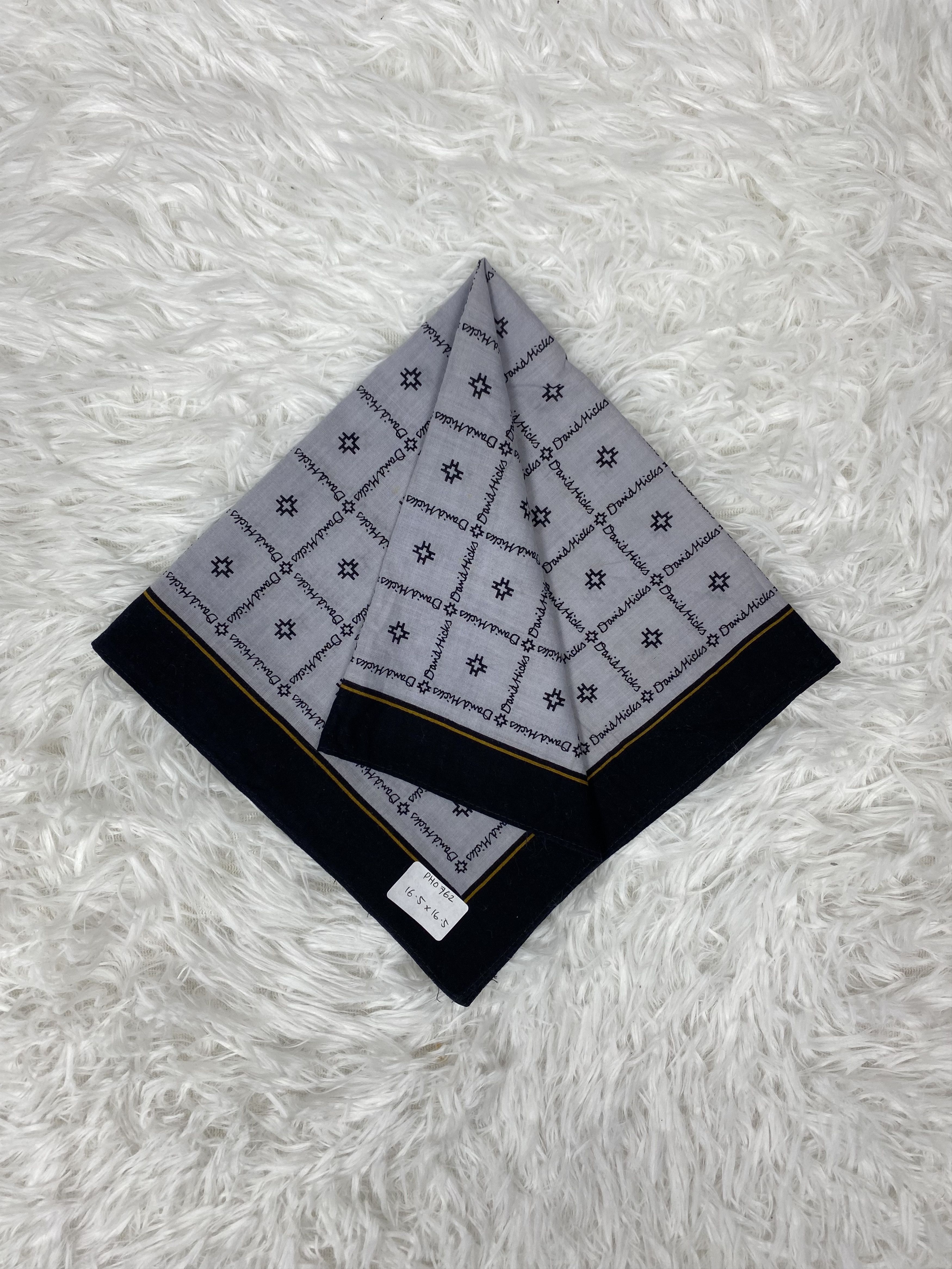 Vintage Vintage Danial Hicks Handkerchief Neckerchief PH0762 Size ONE SIZE - 1 Thumbnail