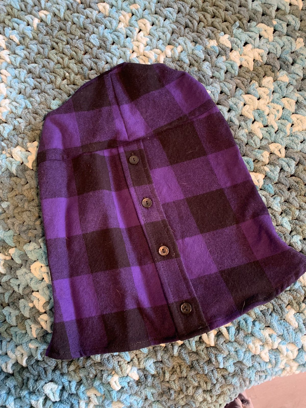 Asspizza Asspizza Purple Flannel Face Mask Size 34 - 2 Thumbnail