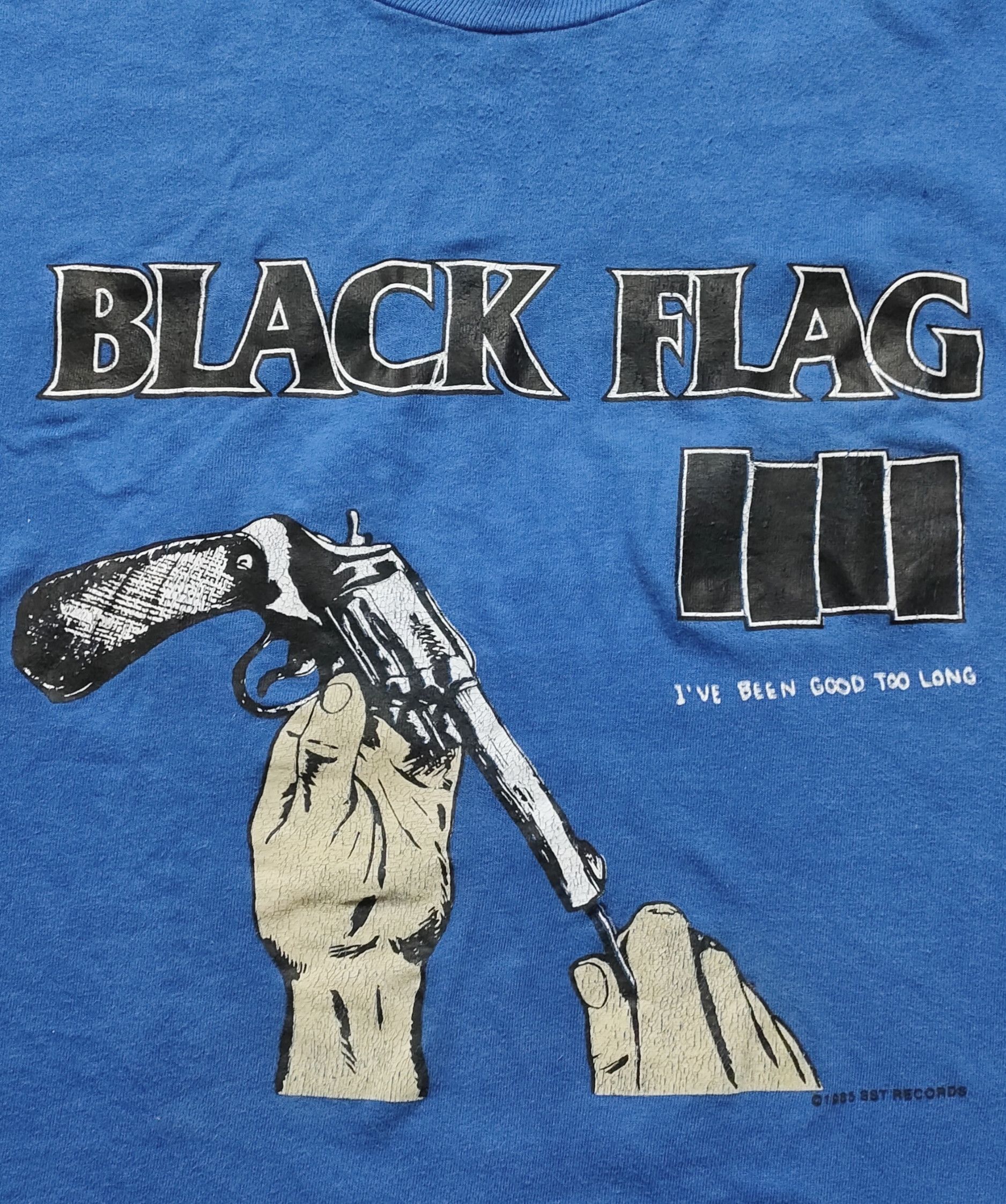 Band Tees 80s BLACK FLAG "86 TOUR IN MY HEAD" Vintage Tee Size US L / EU 52-54 / 3 - 2 Thumbnail