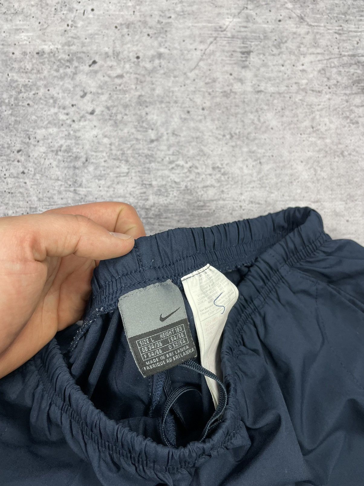 Nike × Vintage Vintage Nike Y2K Style Blue Drill Nylon Reflective Pants Size US 34 / EU 50 - 11 Thumbnail