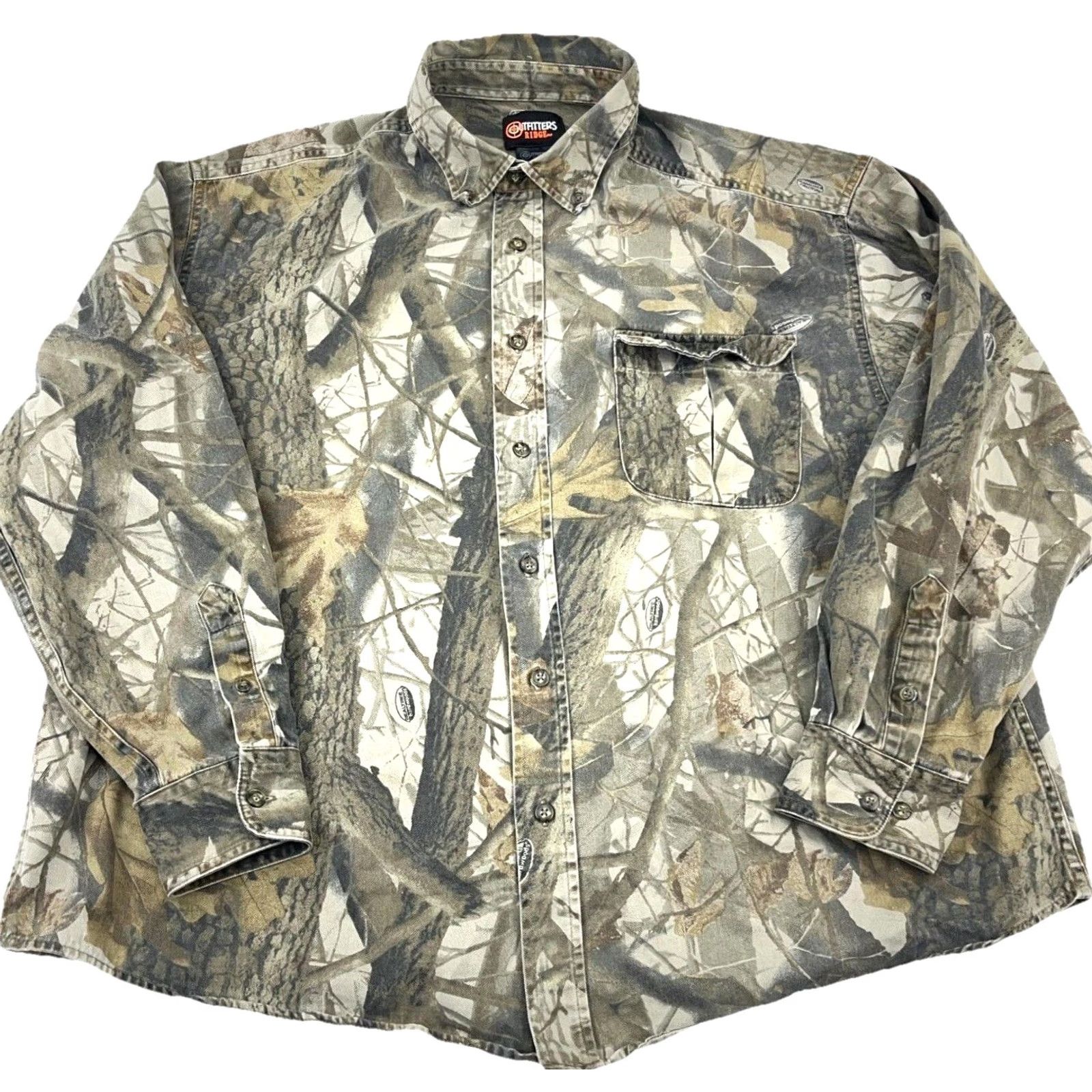 Realtree Realtree Camo Shirt Men 2XL Button-Up Denim Heritage Camouflage Pattern Casual Workwear VTG Y2K Outfiters Ridge Mens Size US XXL / EU 58 / 5 - 2 Thumbnail