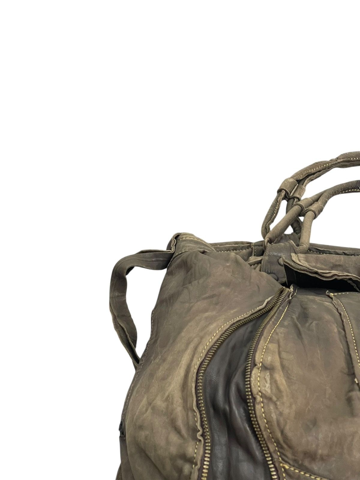 Genuine Leather Full Leather Ellen Tracy Tote Shoulder Large Bag 7🟩 Size ONE SIZE - 12 Thumbnail