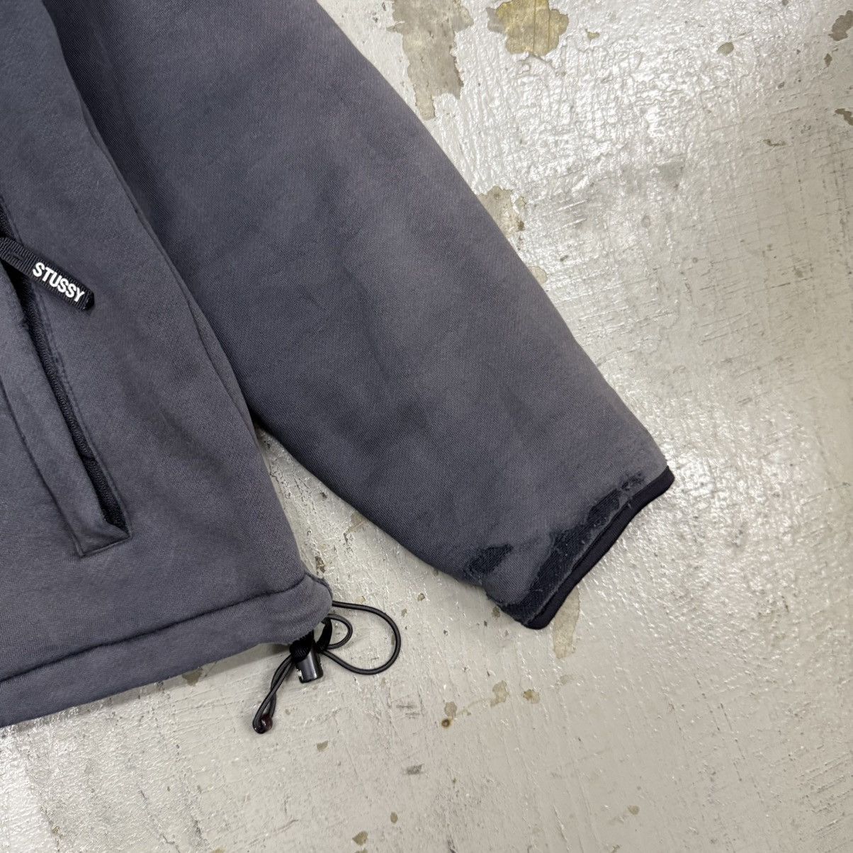 Stussy Old Stussy Fleece Full Zip Jacket Thrash Distressed Size US M / EU 48-50 / 2 - 6 Thumbnail