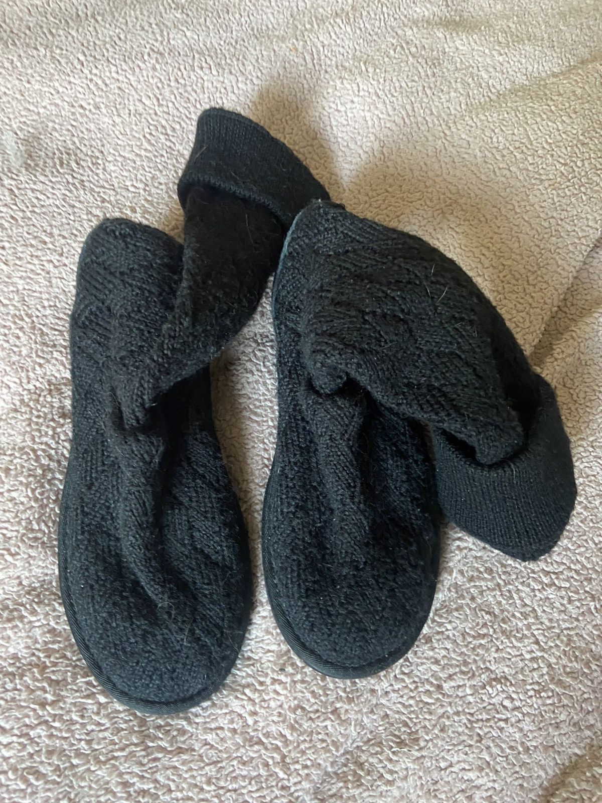 Ugg Genuine Rare Black Knit Ugg Long Sock Boots Shoes Uk 5.5 Size US 8 / IT 38 - 3 Thumbnail