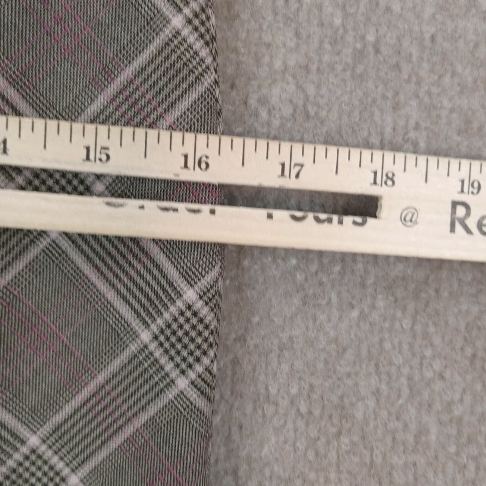 Bebe Bebe Skirt Womens Size 2 Brown Pink Plaid Knee Length Straight Pencil Skirt Classic Size 26" / US 2 / IT 38 - 4 Thumbnail