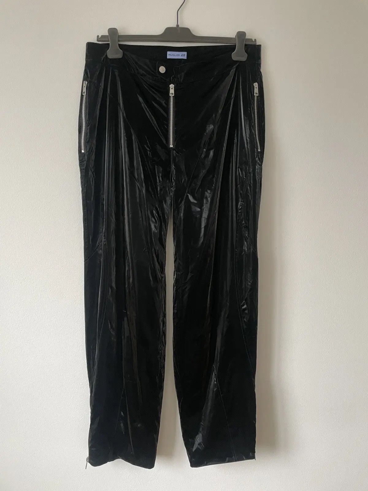 Thierry Mugler Mugler x H&M relaxed fit biker trousers Size US 34 / EU 50 - 2 Thumbnail