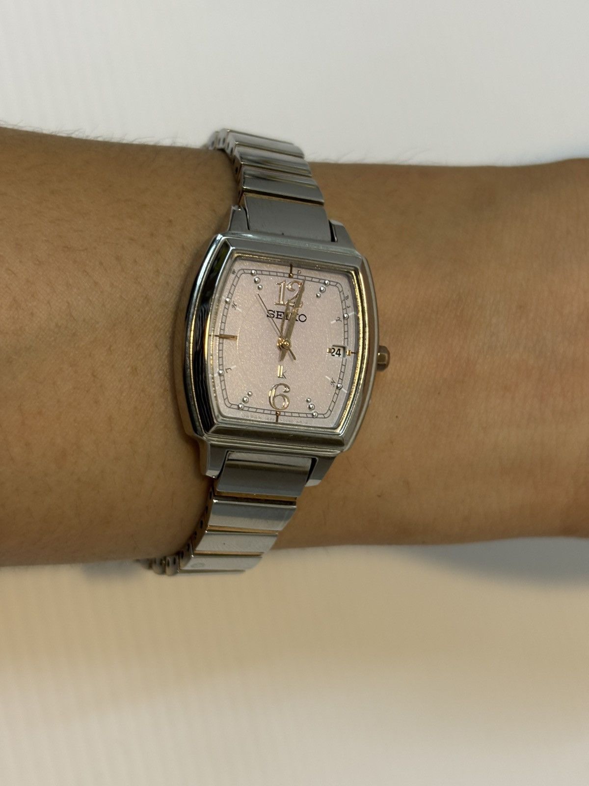 Seiko Jdm Seiko Lukia Radio Wave Solar 411493 Two Tone Watch Size ONE SIZE - 7 Thumbnail