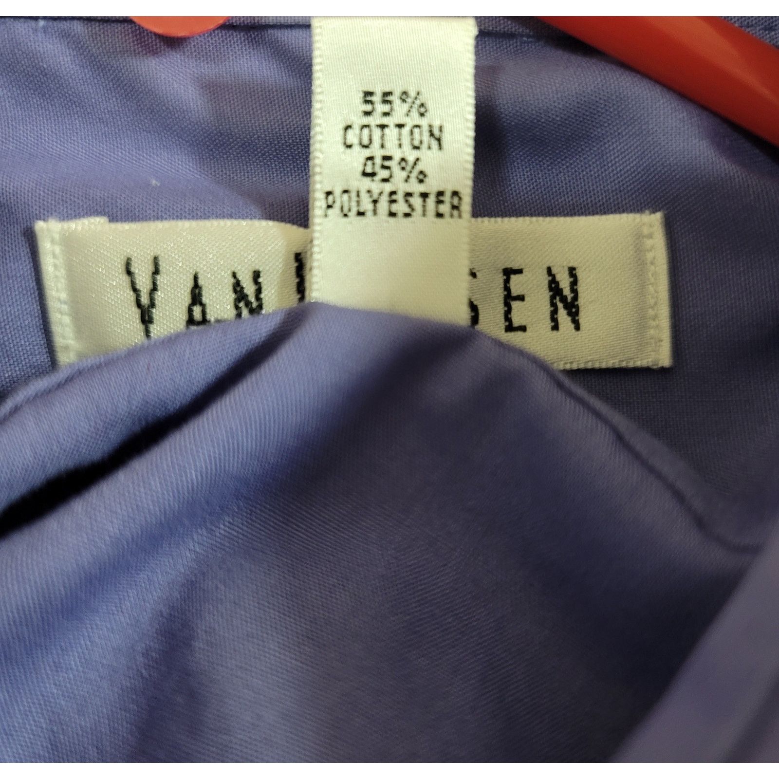 Van Heusen Van Heusen Purple Regular Fit Men's Dress Shirt 15 1/2 M Size US M / EU 48-50 / 2 - 4 Thumbnail