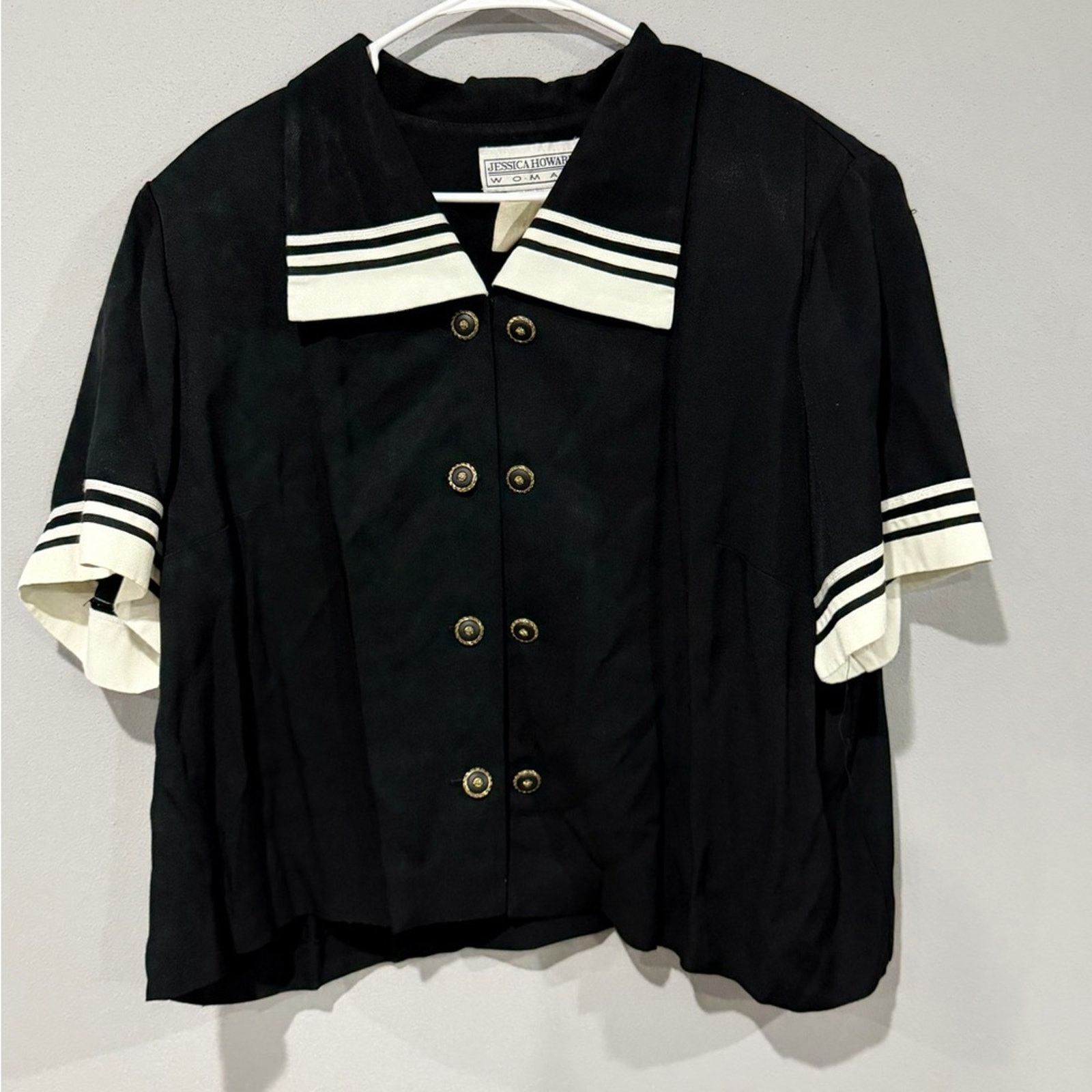 Other VINTAGE Jessica Howard Sailor Chic 2-Piece Pant Set Size 22 Size 3XL / US 20-22 - 5 Thumbnail