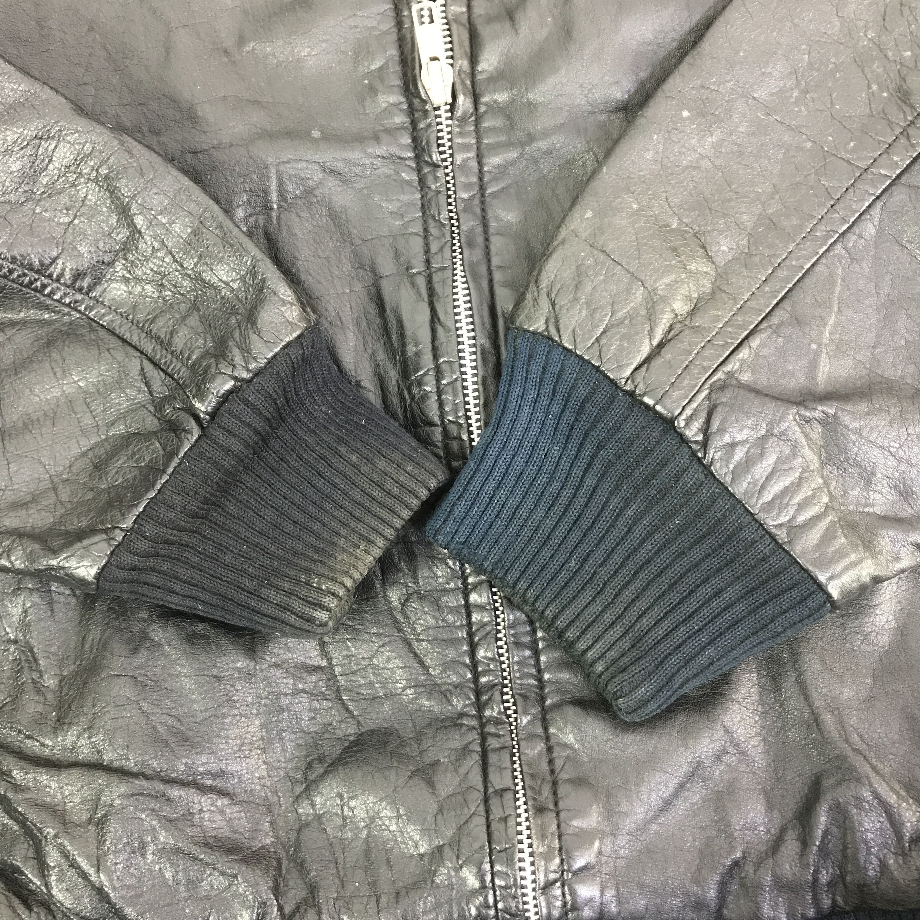 Japanese Brand JAPANESE BRAND LEATHER BOMBER JACKET K116B14 Size US L / EU 52-54 / 3 - 7 Thumbnail