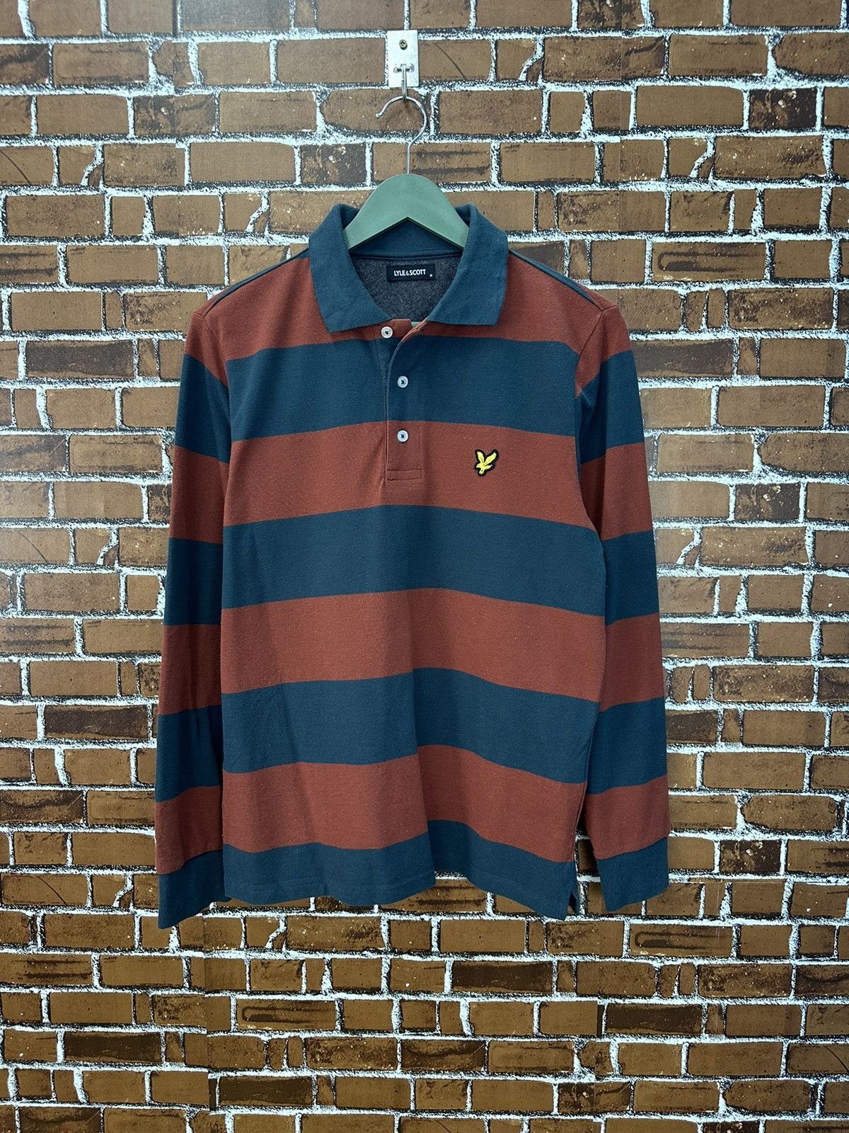 Lyle & Scott Lyle & Scott Stripe Rugby Polo A918 Size US M / EU 48-50 / 2 - 1 Thumbnail