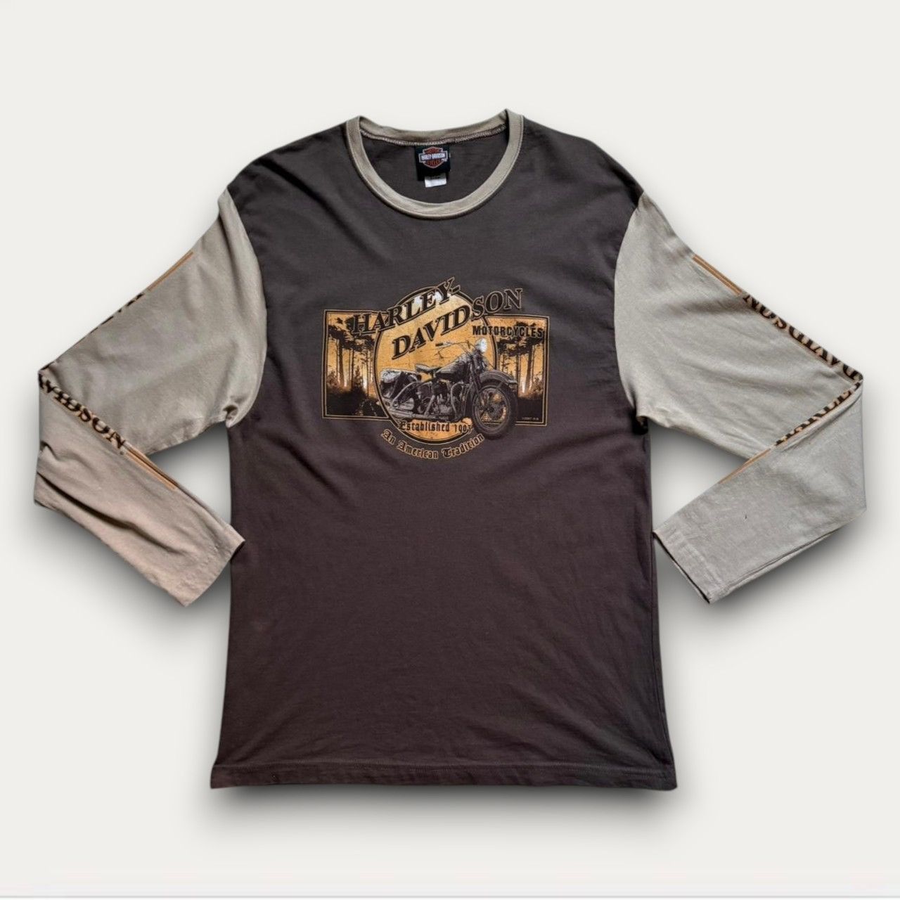 Harley Davidson Vintage Y2K Harley-Davidson An American Tradition Tee Size US XL / EU 56 / 4 - 1 Thumbnail