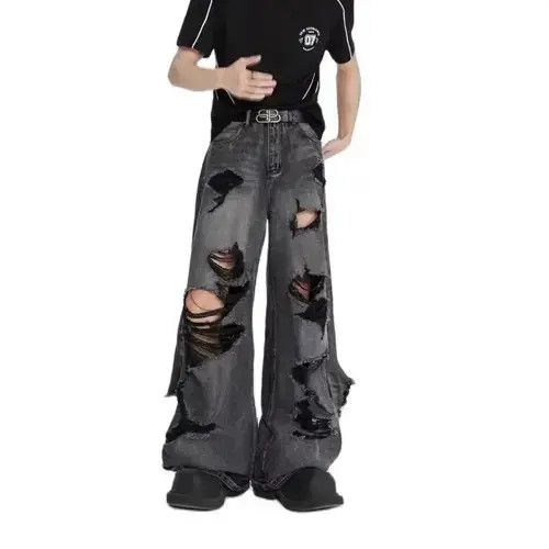 VIBE Men's Jeans Wide Leg Denim Pants Fashion Loose Size US 32 / EU 48 - 1 Thumbnail