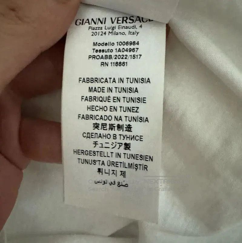 Versace Versace White Embroidered Logo T-Shirt Size L . Size US L / EU 52-54 / 3 - 5 Thumbnail