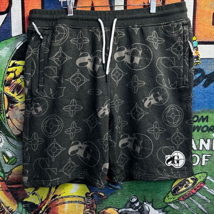 Streetwear Sniper Gang Kodak Black All Over Monogram Shorts Size 2XL ...