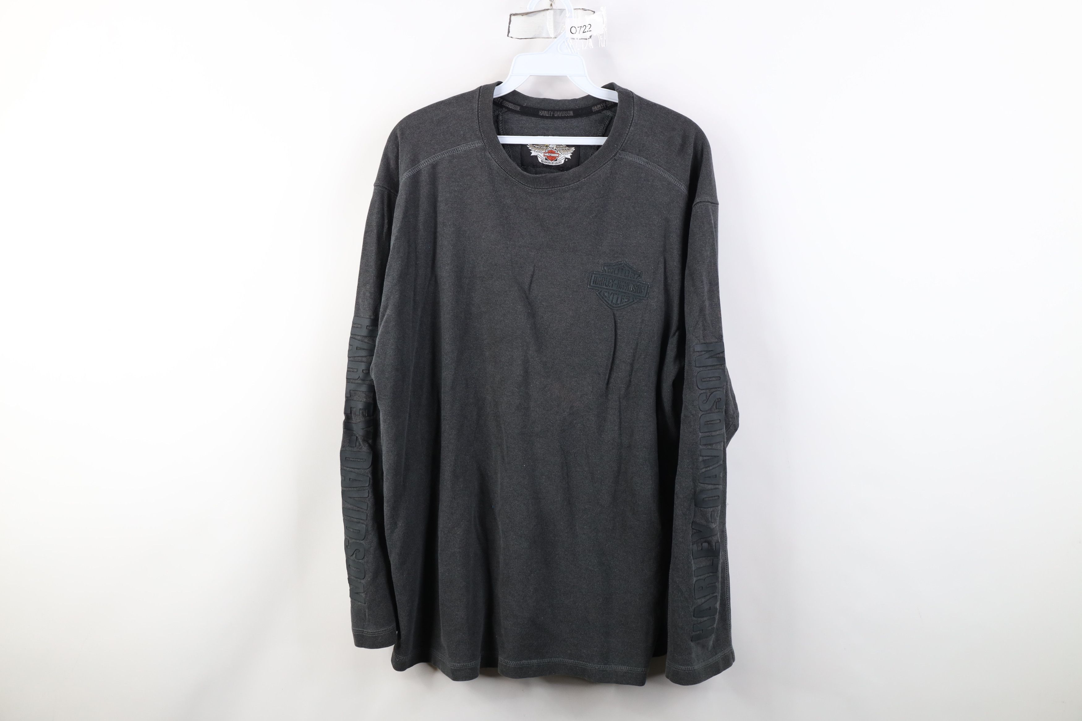 Harley Davidson Vintage 90s Harley Davidson Heavy Knit Long Sleeve T-Shirt Size US L / EU 52-54 / 3 - 1 Thumbnail