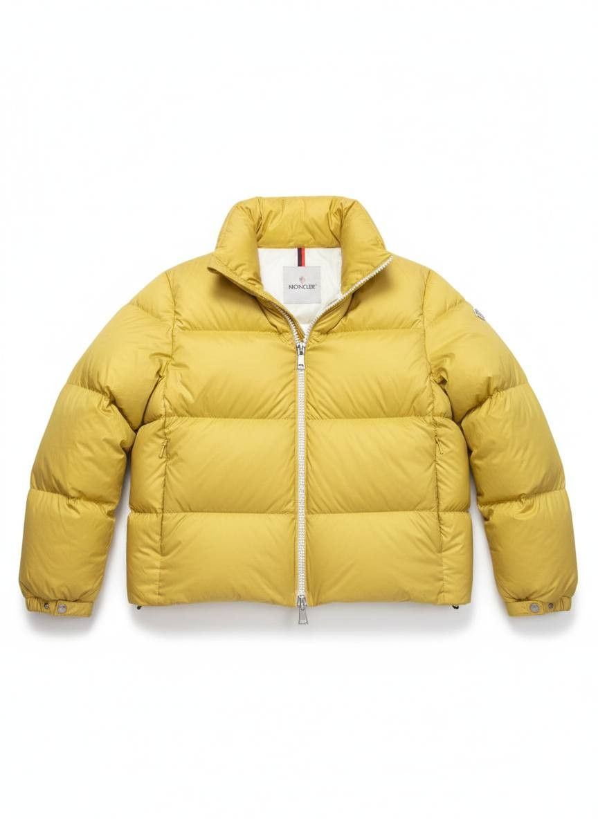 Moncler Moncler Down Jacket Mustard Yellow Size 2 M Lampo Zipper Size US M / EU 48-50 / 2 - 1 Thumbnail