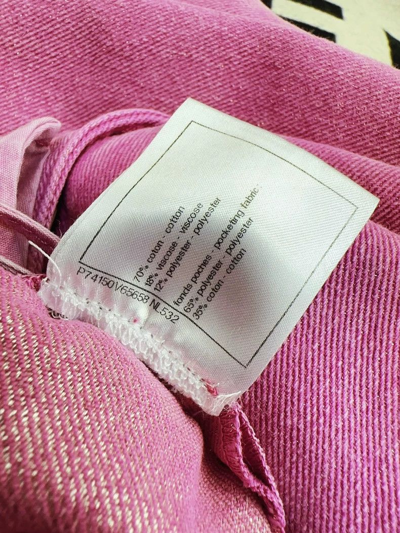 Chanel Chanel 23p pink double C shiny narrow leg jeans Size 24" / US 00 / IT 34 - 6 Thumbnail