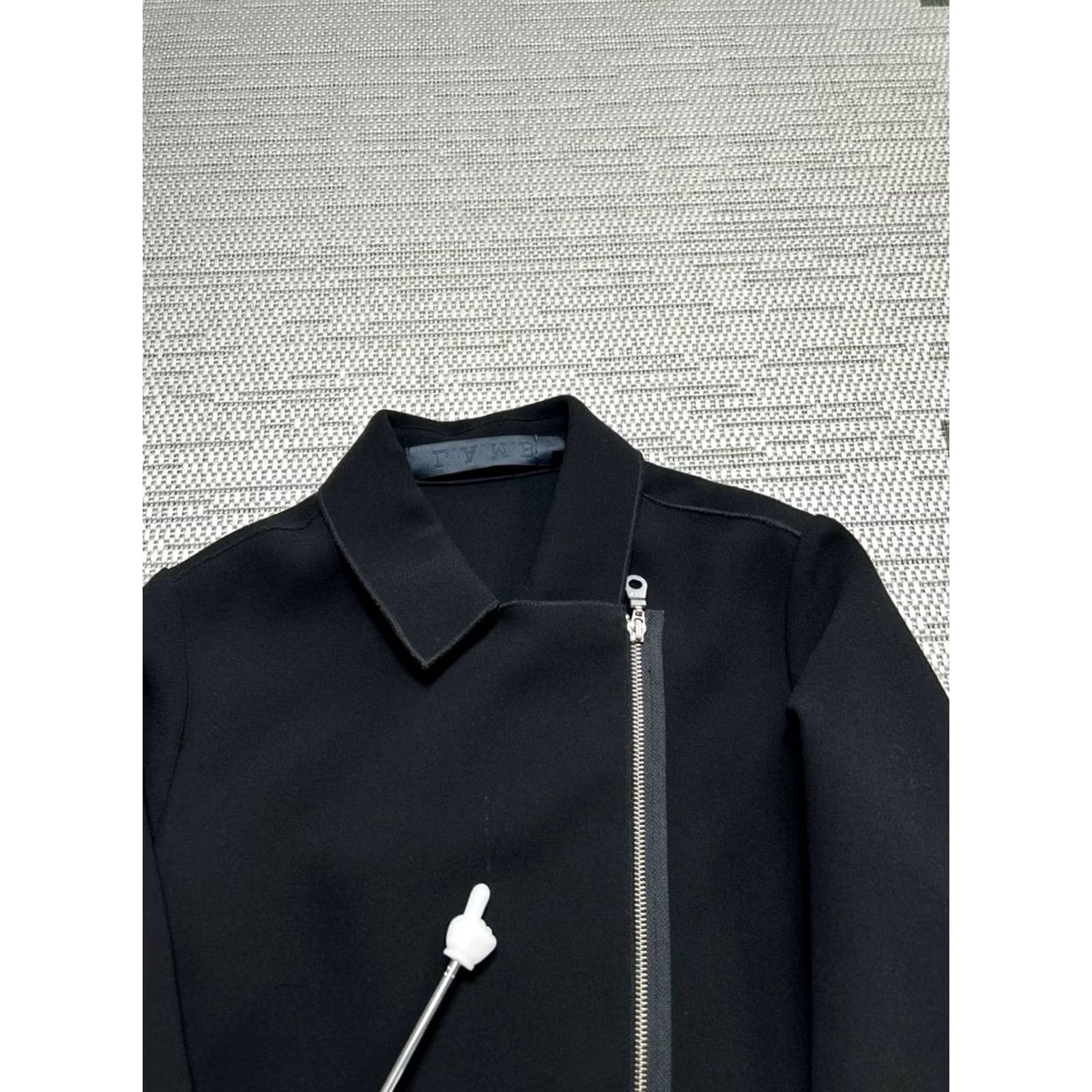 Vintage Lamb Jacket Womens 6 Black Full Zip Jacket Coat Slim 6 Black Full Zip Lamb Womens Jacket Size M / US 6-8 / IT 42-44 - 5 Thumbnail