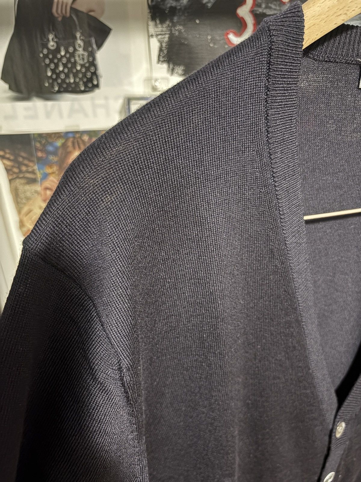 Bally Bally Navy Wool Cardigan Size US L / EU 52-54 / 3 - 6 Thumbnail