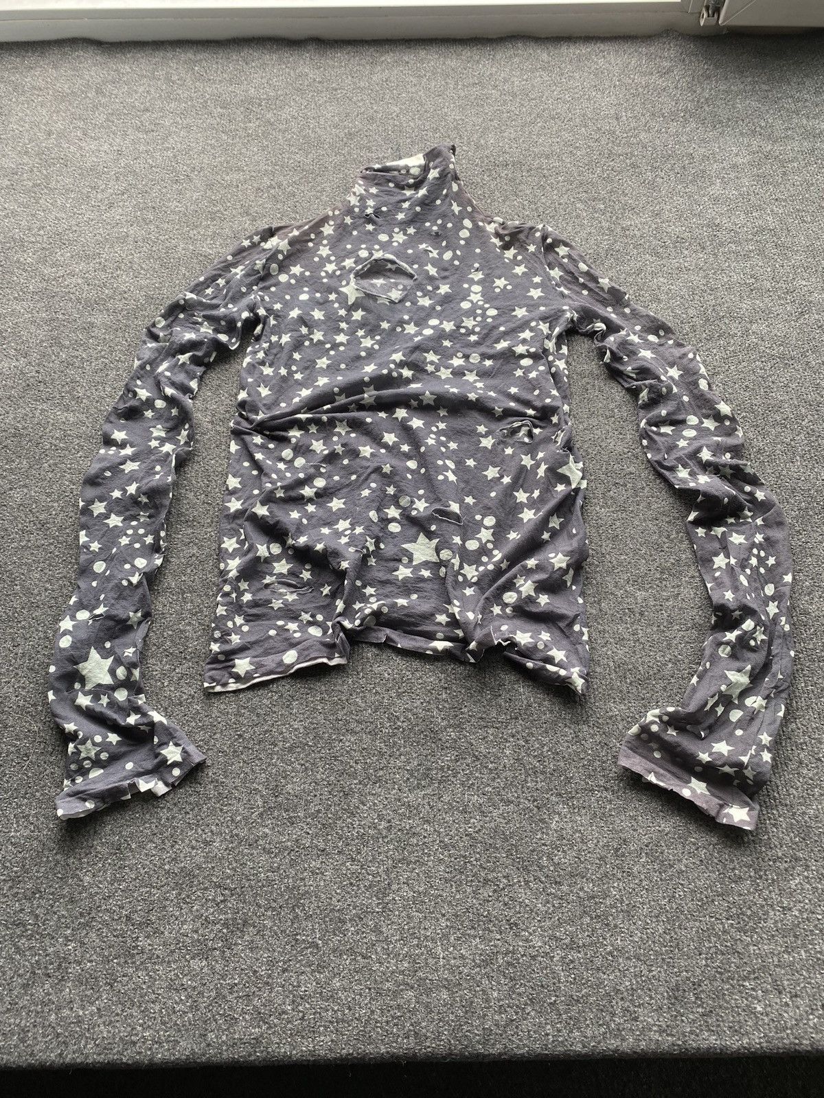 Acne Studios 🔥Acne Studios Distressed Sun Faded Mesh Blouse xs Size XS / US 0-2 / IT 36-38 - 1 Thumbnail