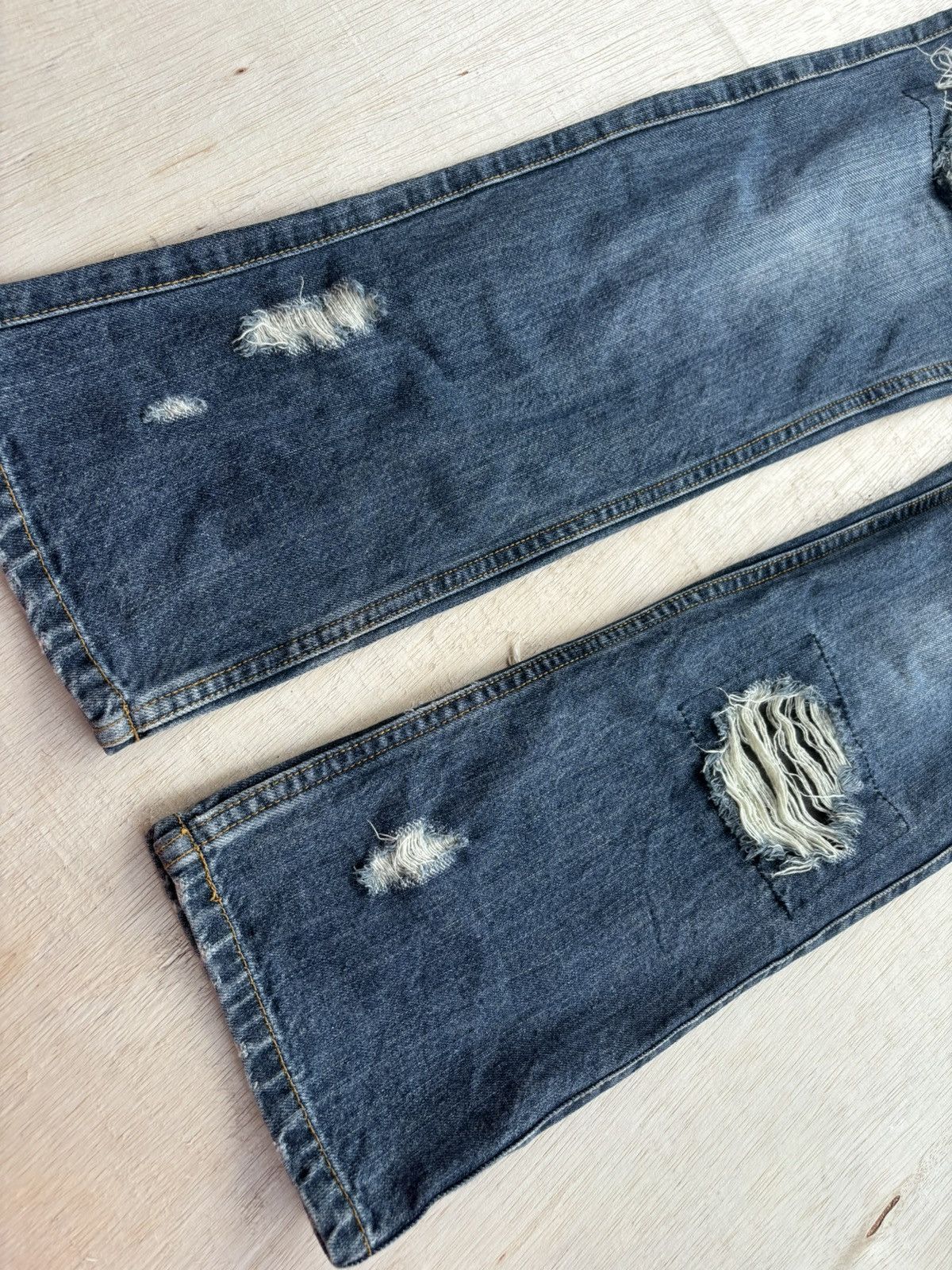 Hysteric Glamour × If Six Was Nine × Japanese Brand Distressed Denim Natural Leat Ifsixwasnine Style Jeans Size US 30 / EU 46 - 5 Thumbnail
