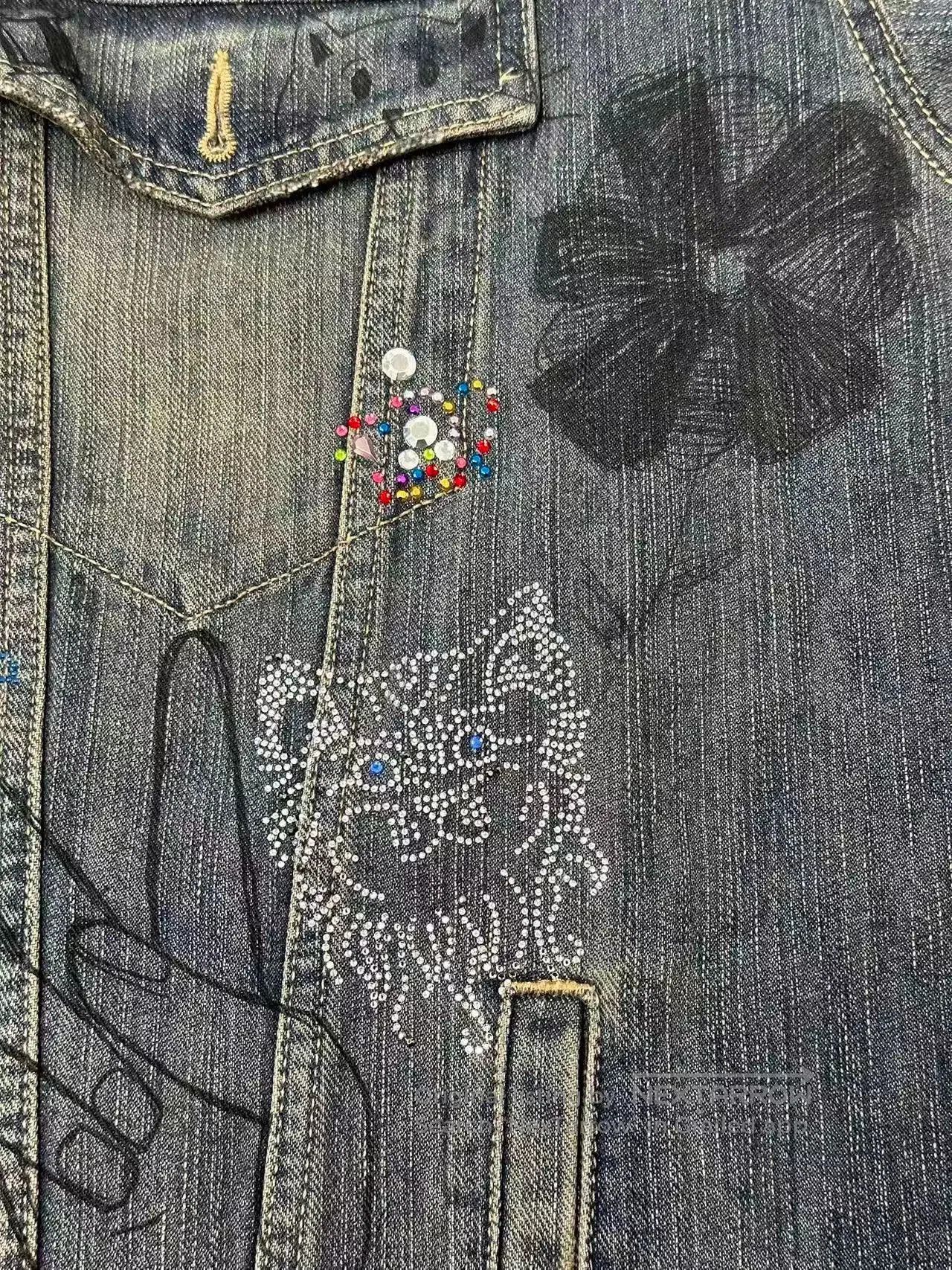 Balenciaga Balenciaga Blue Washed Graffiti Denim Jacket. Size US M / EU 48-50 / 2 - 3 Thumbnail
