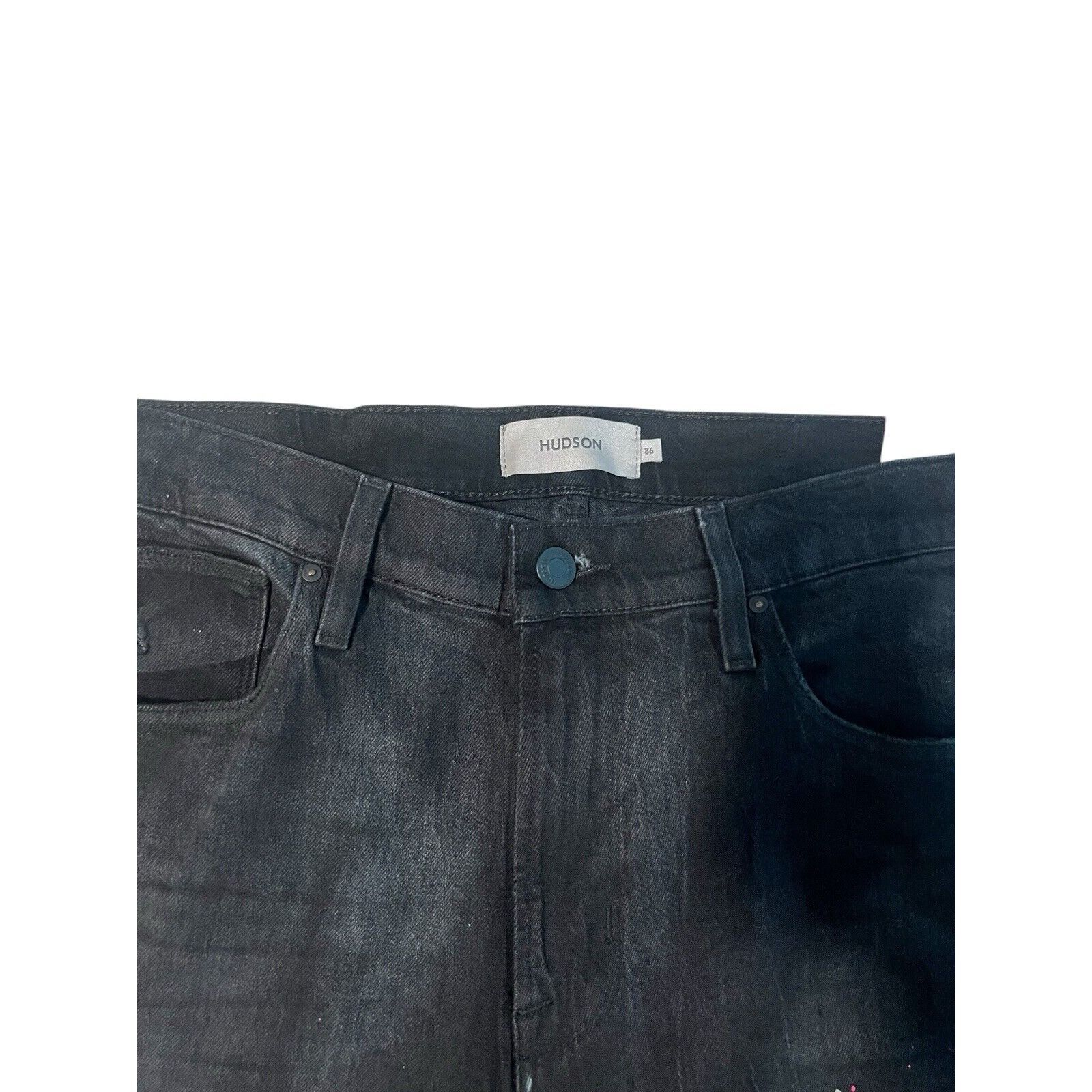 Hudson Hudson Jeans Zack Skinny Mens Denim Black $235 Size 36/32 Size US 36 / EU 52 - 4 Thumbnail