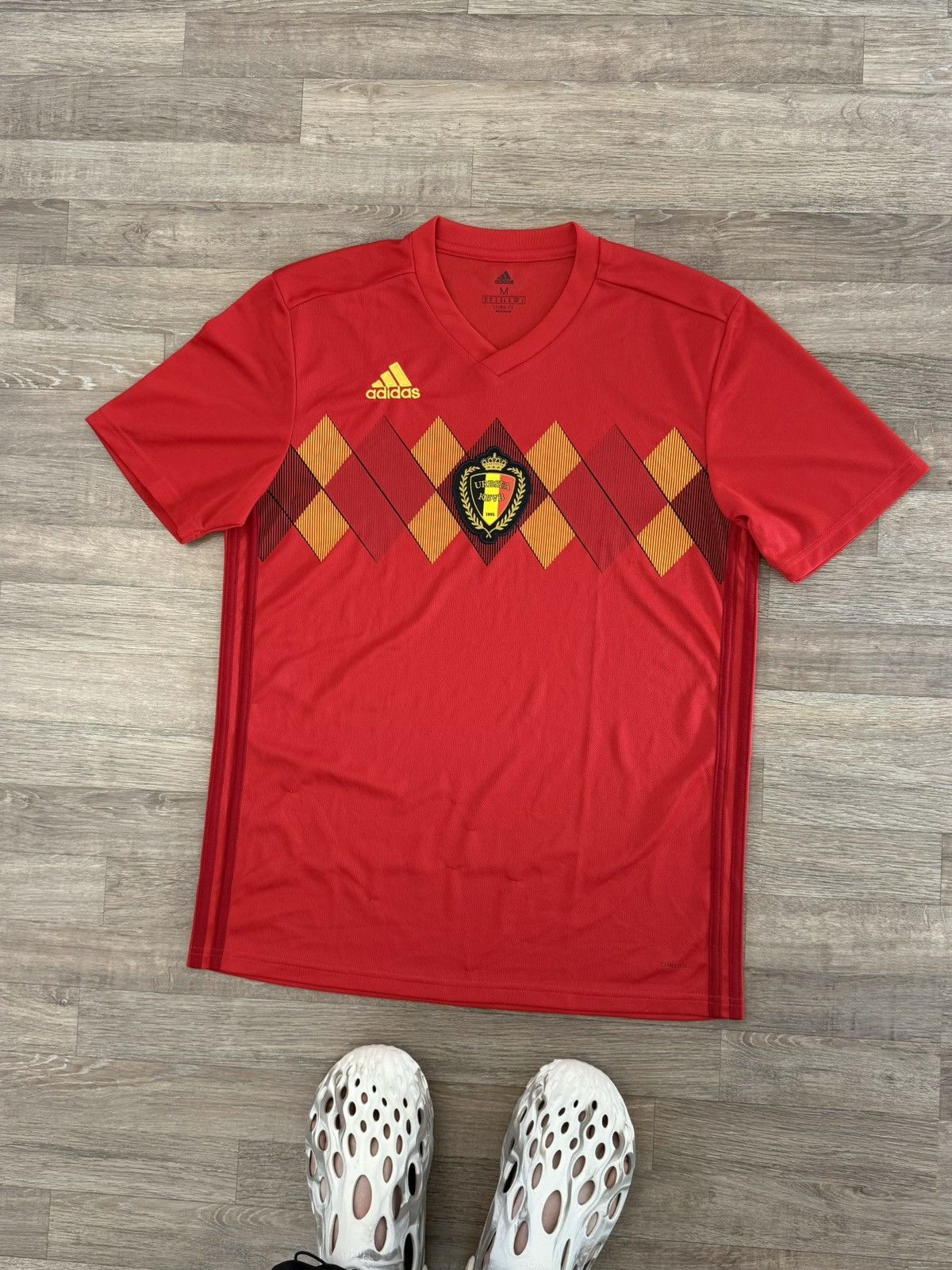 Adidas Adidas Y2k Belgium 2018 Football Soccer Blokecore Jersey Size US M / EU 48-50 / 2 - 7 Thumbnail