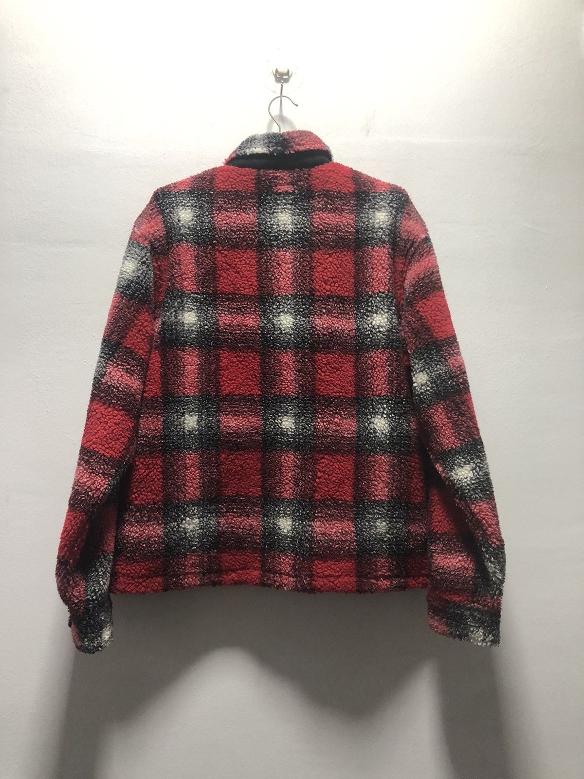 Stussy LastDROP!! STUSSY SS23 Shadow Plaid Sherpa Zip Jacket Fleece Size US M / EU 48-50 / 2 - 7 Thumbnail