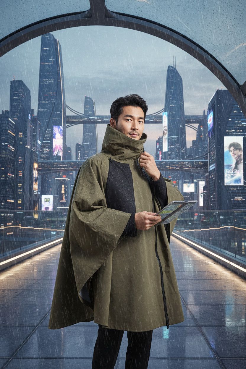 Goretex × Nike ACG 3-in-1 System Hooded Poncho Olive (2018) AR4542-395 Size US M / EU 48-50 / 2 - 19 Thumbnail