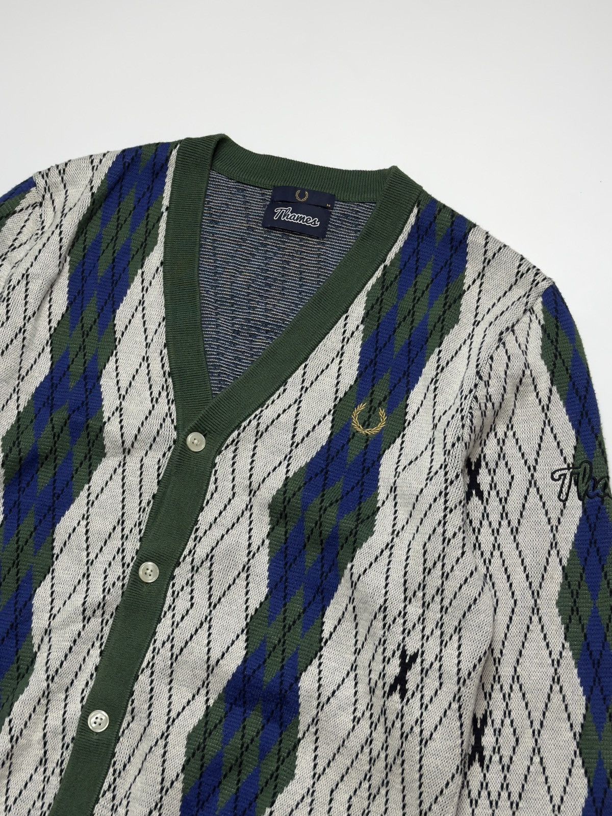Fred Perry Thames x Fred Perry Argyle Cardigan Size US M / EU 48-50 / 2 - 2 Thumbnail