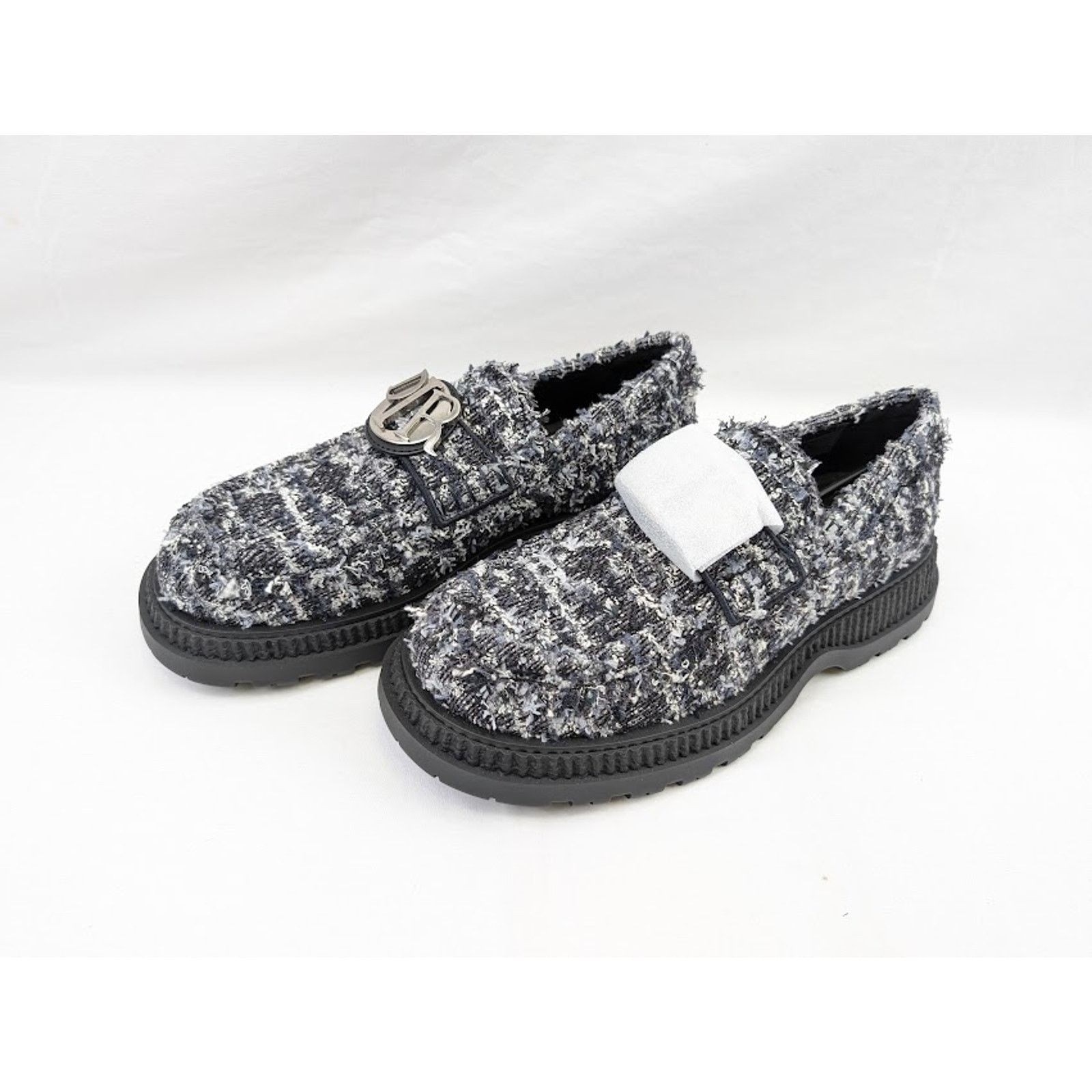Dior o1rshd1 Buffalo Loafers Fabric in Navy Blue Size US 11 / EU 44 - 17 Thumbnail