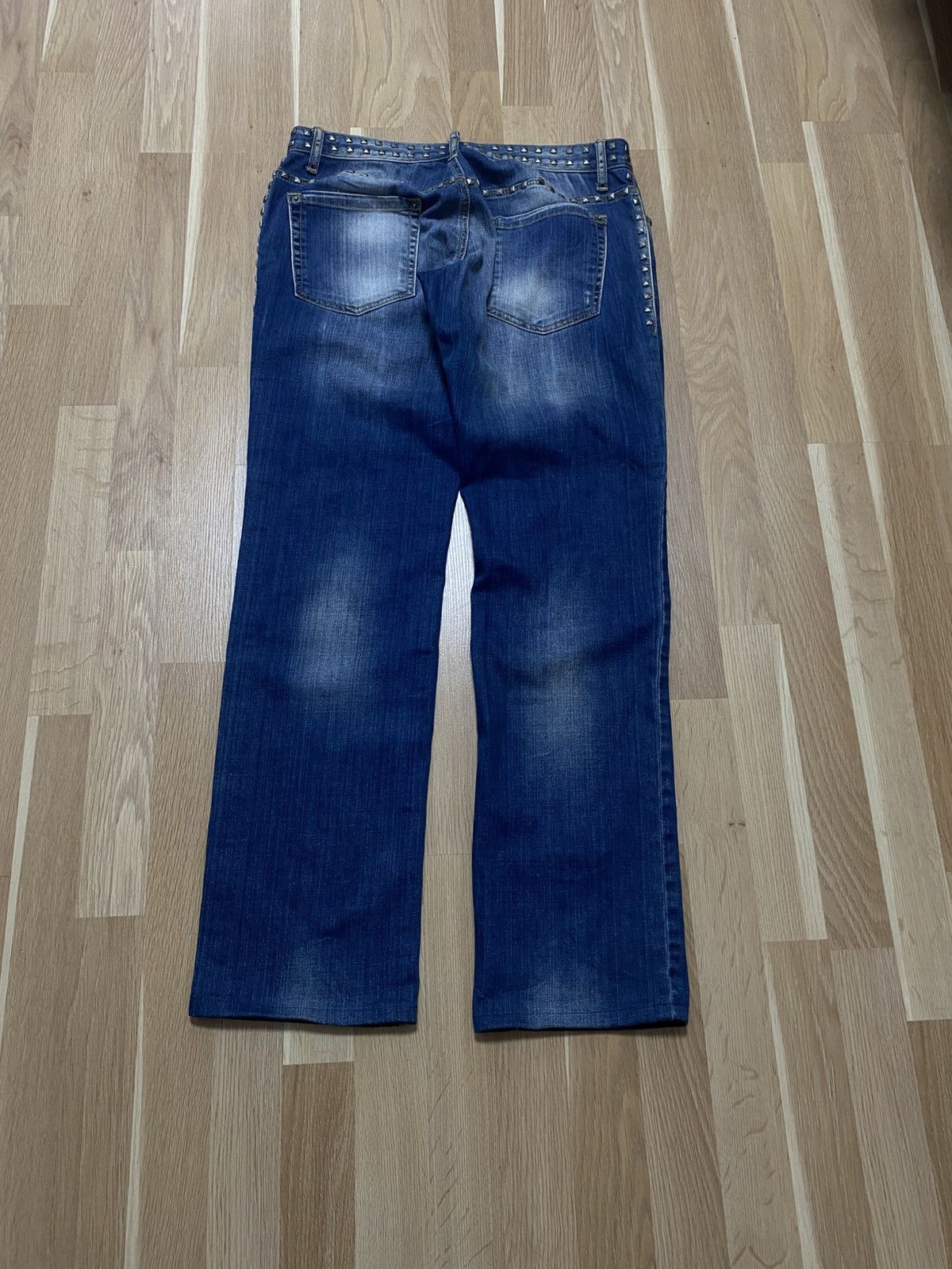 Japanese Brand A/V Japanese Avant-Garde Studded Jeans Size US 32 / EU 48 - 7 Thumbnail