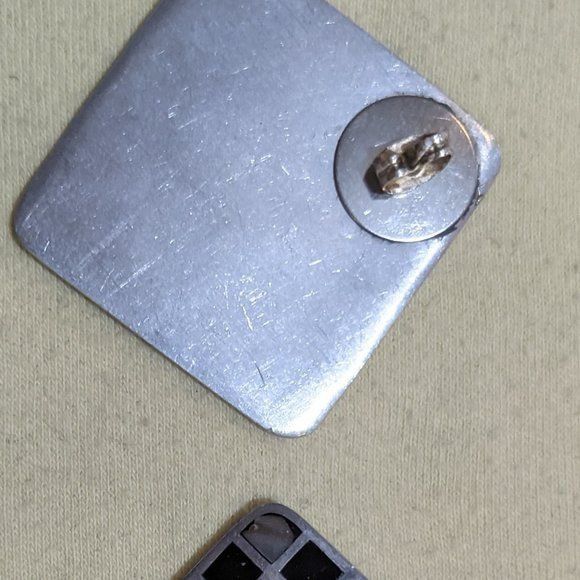 Other Vintage Black Square Mod Earrings With Mother Of Pearl Accen Size ONE SIZE - 5 Thumbnail