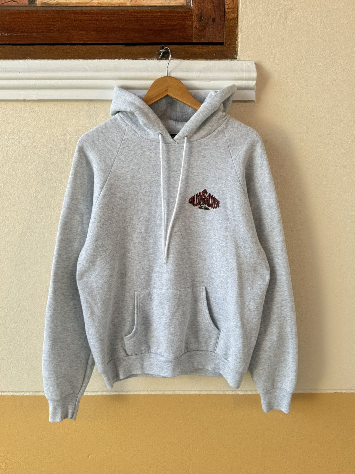 Quiksilver Vintage 90s Quiksilver Surf hoodie Grey Size US S / EU 44-46 / 1 - 2 Thumbnail