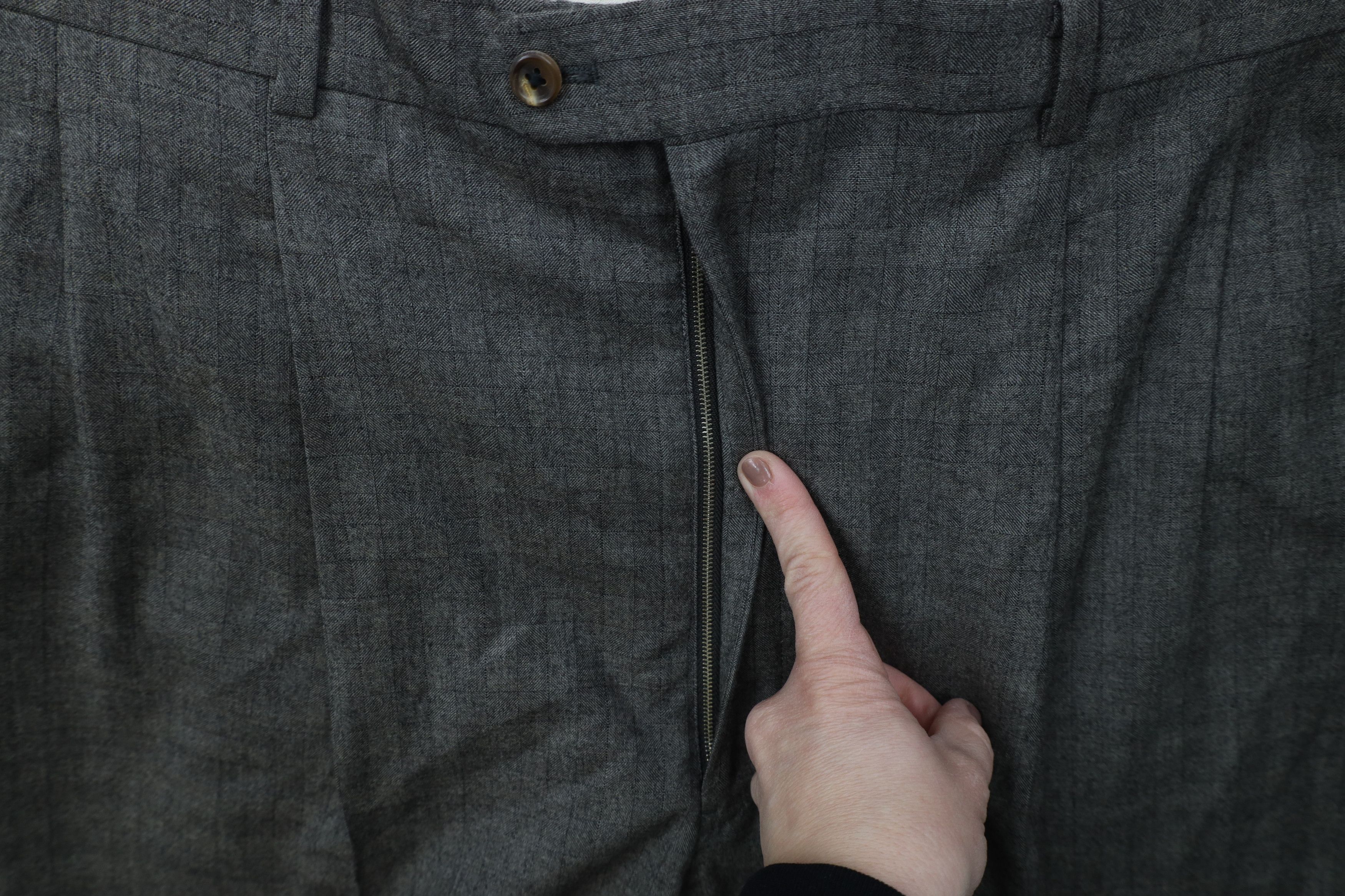 Vintage Vintage 90s Streetwear Flared Wide Leg Chino Pants Plaid Size US 40 / EU 56 - 6 Thumbnail