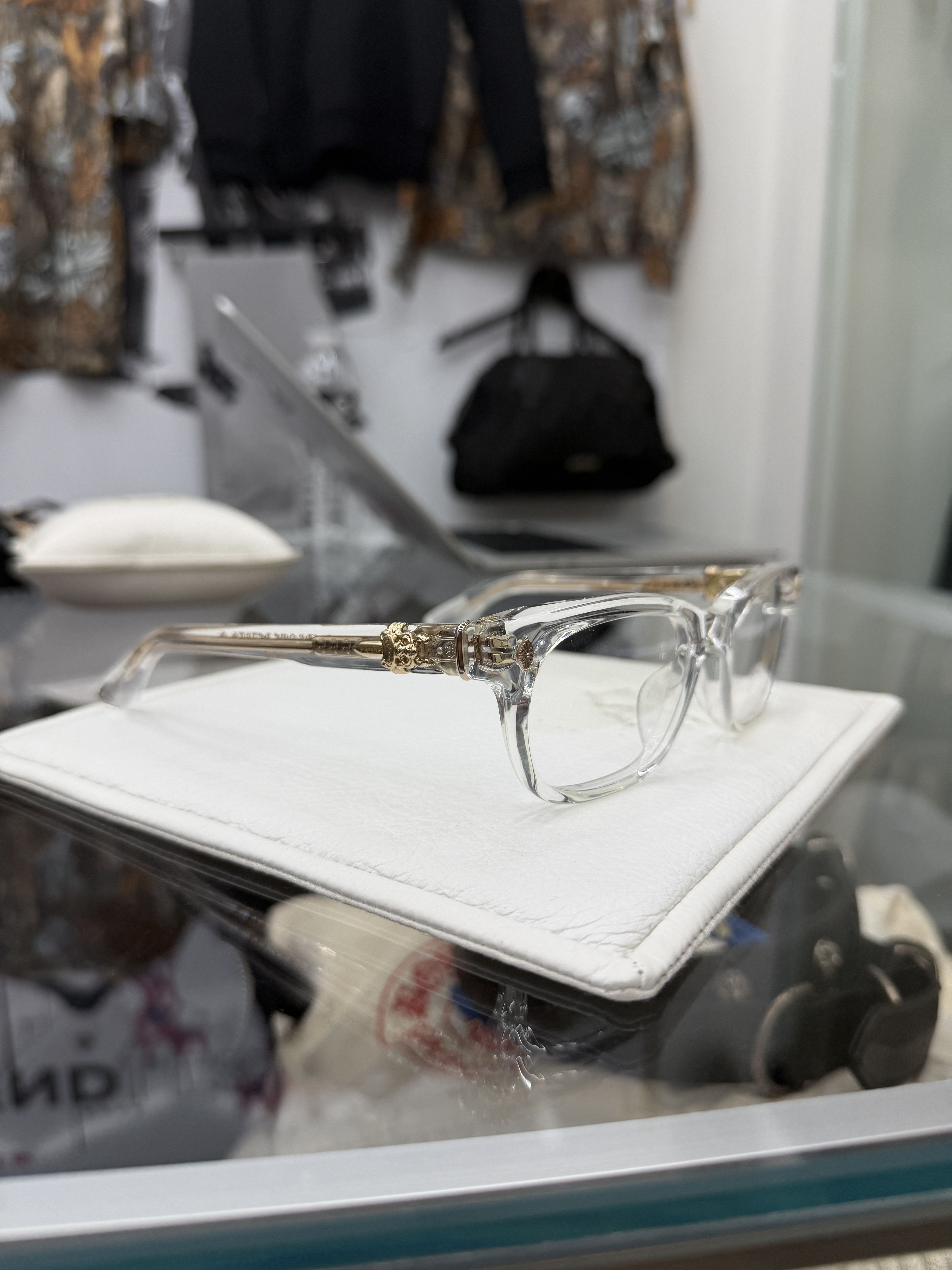 Chrome Hearts Chrome Hearts Dooable Glasses Crystal/Gold Size ONE SIZE - 3 Thumbnail