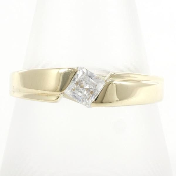 Other Other K14 Yellow Gold Zircon Ring Size 16 Metal Ring in Great Condition Size ONE SIZE - 1 Thumbnail