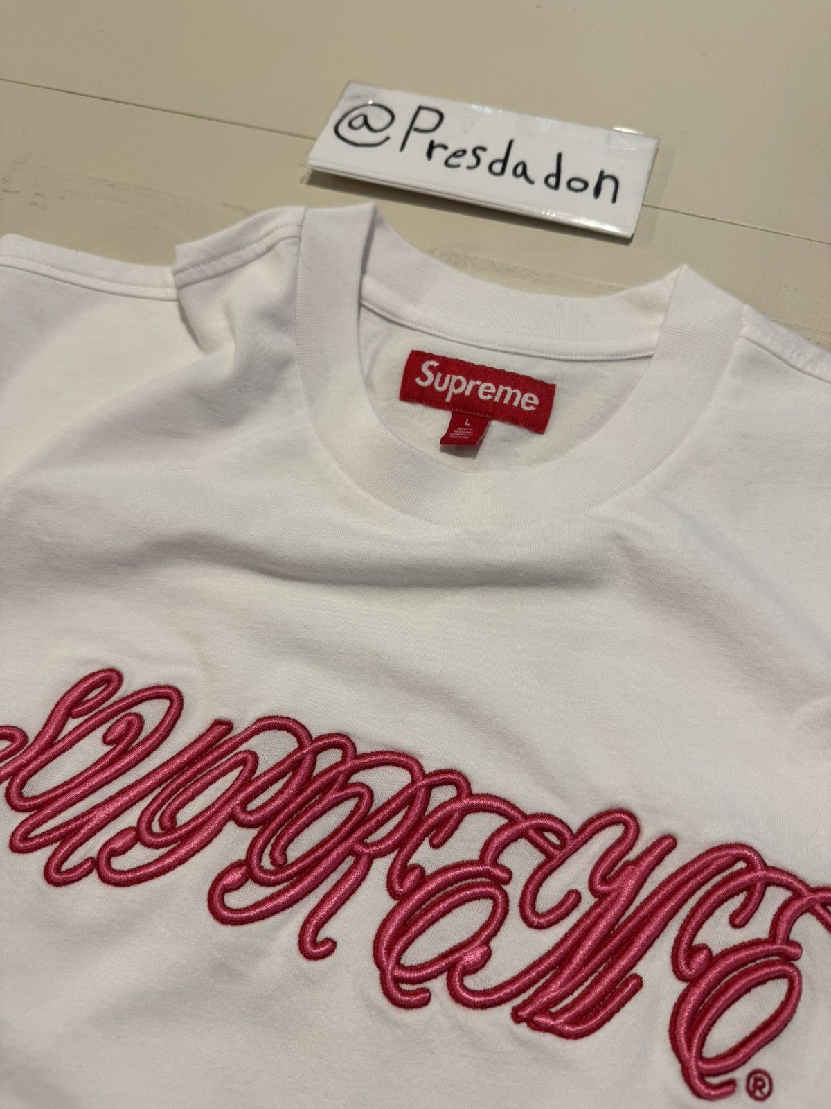 Supreme Supreme Raised Script S/S 26 Top Size US L / EU 52-54 / 3 - 4 Thumbnail