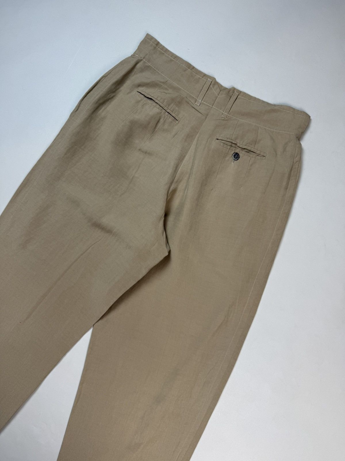 Jil Sander Jil Sander VTG Linen / Silk High Rise Dress Pants Trousers Size 28" / US 6 / IT 42 - 21 Thumbnail