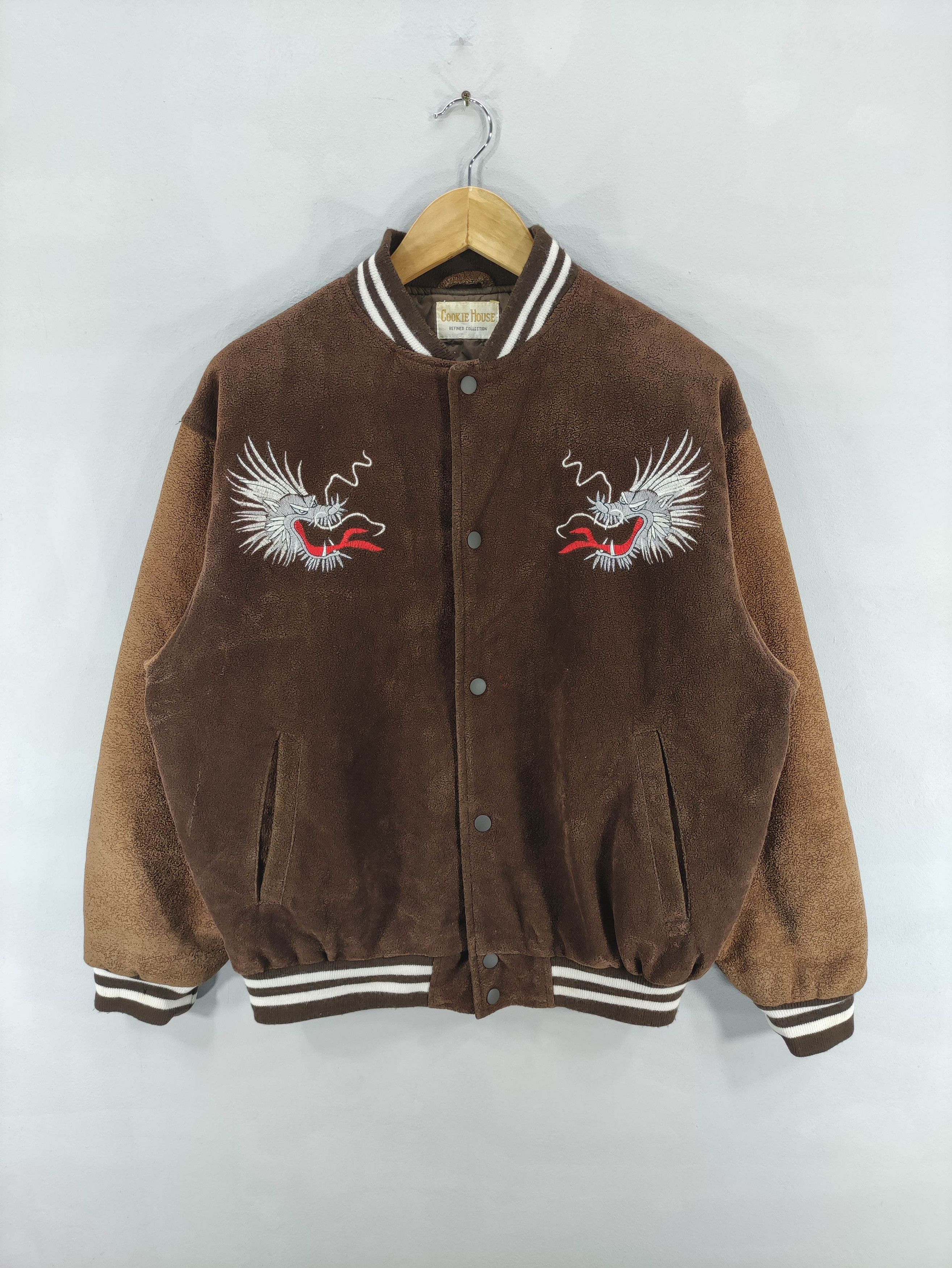 Dragonfly Vintage Cookie House Varsity Jacket Dragon Logo Size US L / EU 52-54 / 3 - 1 Thumbnail