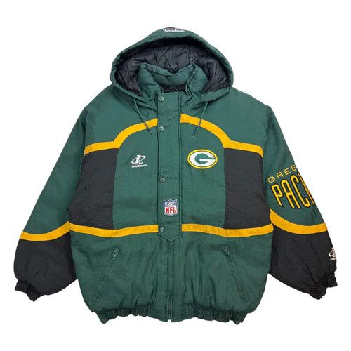 Vintage Logo Athletics Green Bay Packers Jacket Green/Yellow