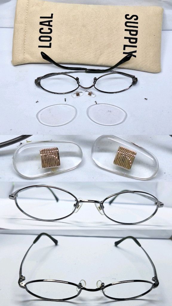 Other 90s FLEXY 41-7530 T-NT Shape Memory Alloy Slim Oval Glasses Size ONE SIZE - 5 Thumbnail