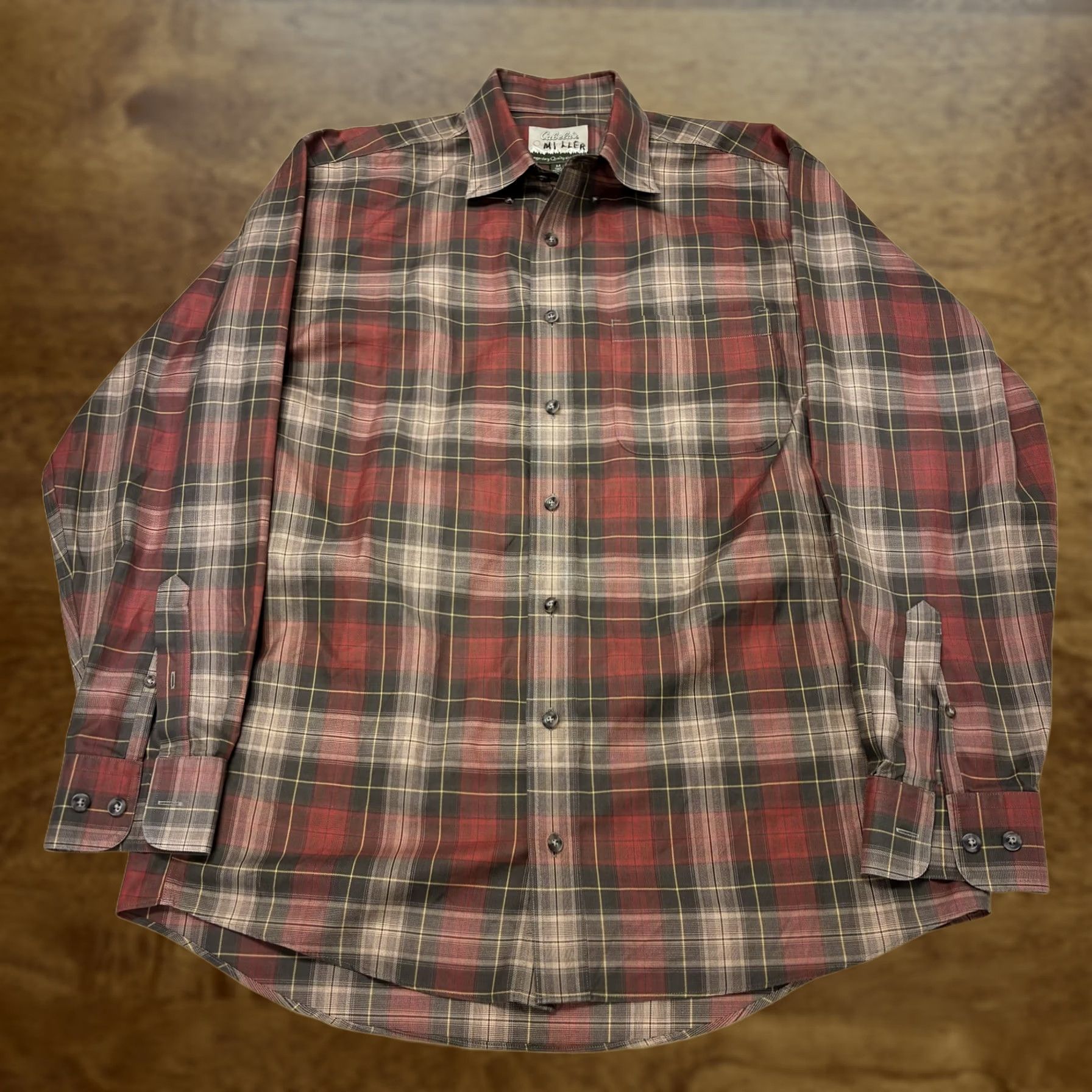 Vintage Cabela'S Shirt Mens MT Big Tall Red Plaid Long Sleeve Button Casual Fall Size US M / EU 48-50 / 2 - 1 Thumbnail