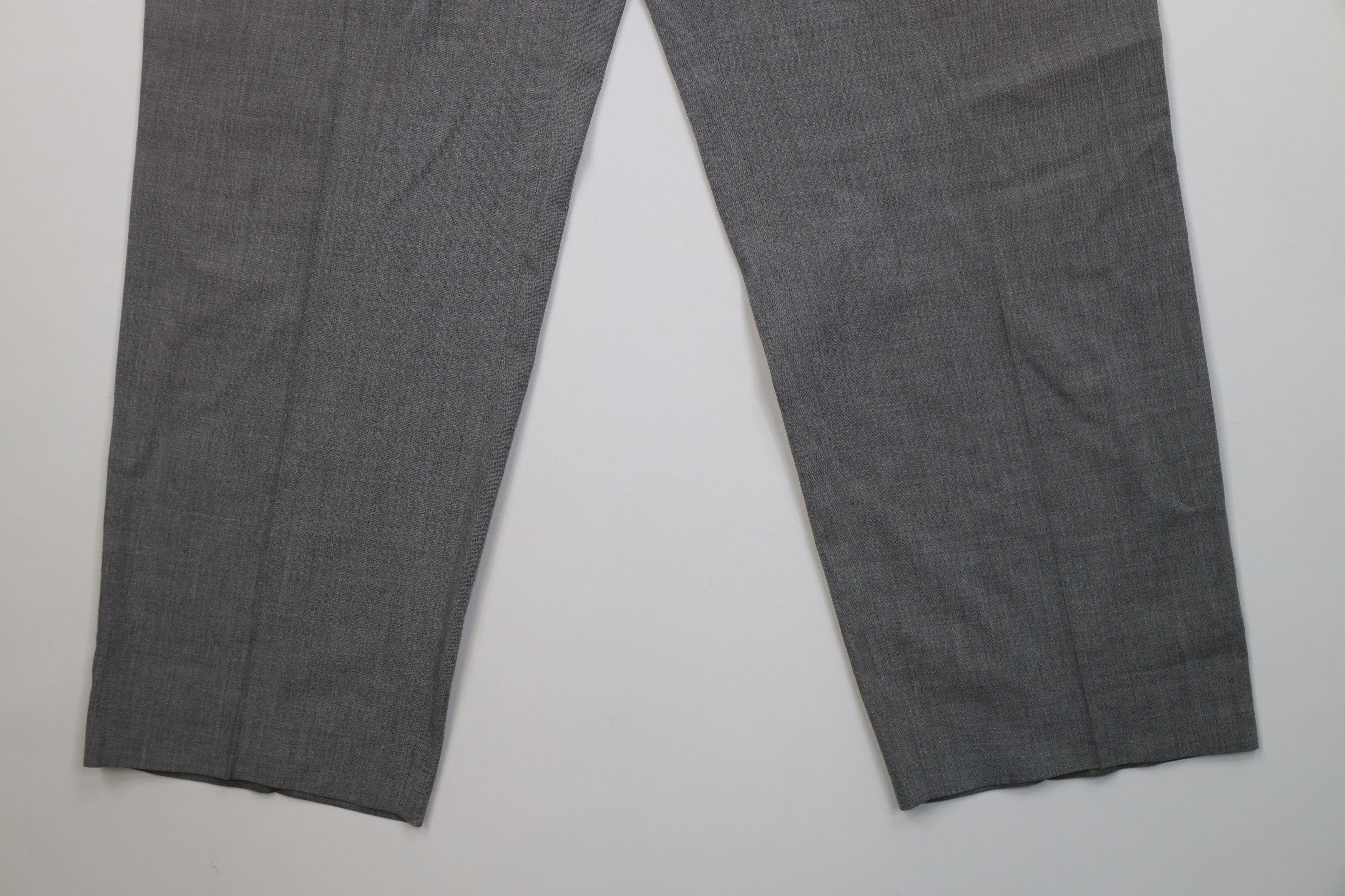 Vintage Vintage 70s Streetwear Blend Chambray Chino Pants Gray Size US 34 / EU 50 - 4 Thumbnail