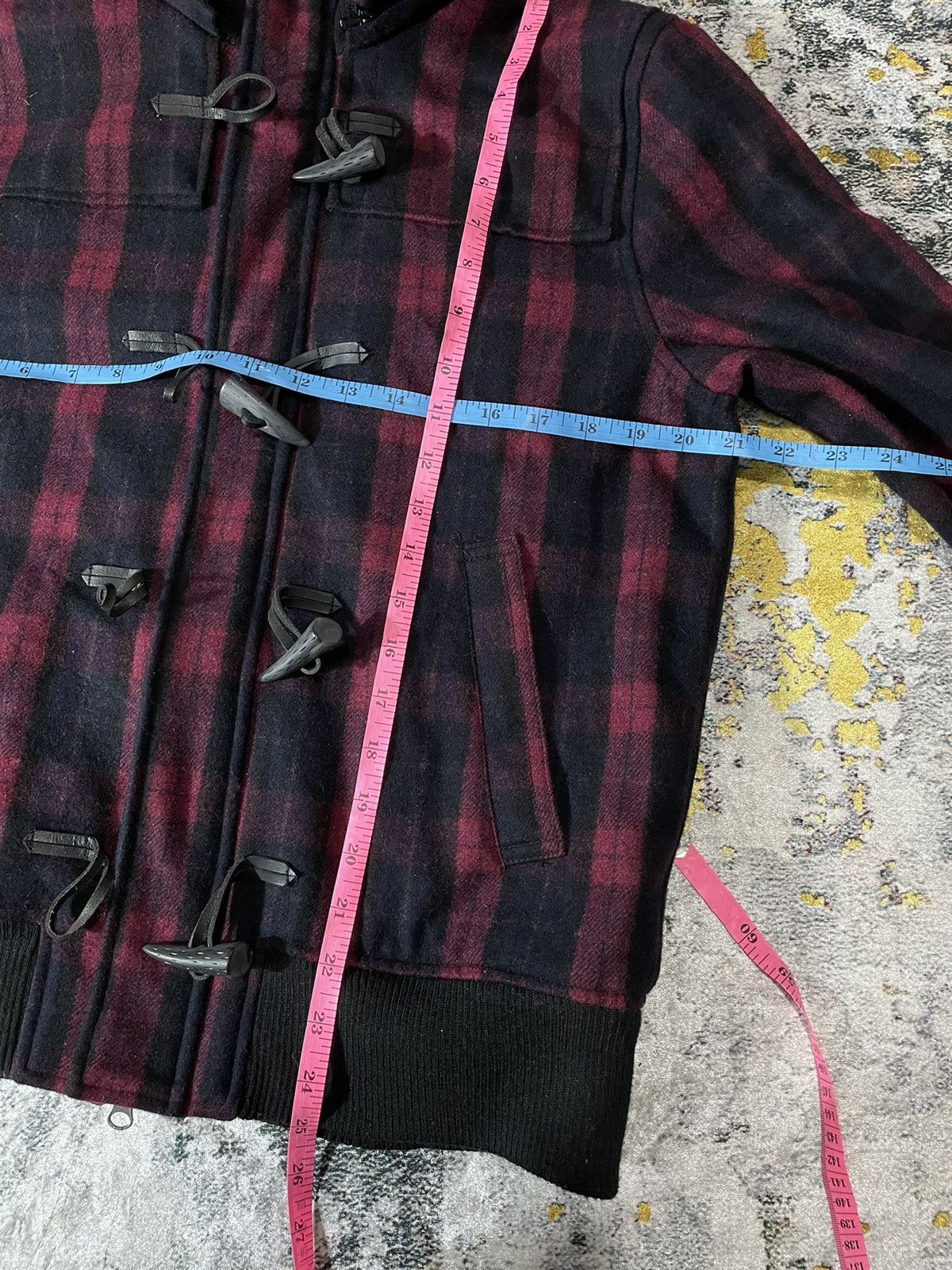 Le Grande Bleu (L.G.B.) Rageblue Plaid Fur Hoodie bondage lgb style Size US L / EU 52-54 / 3 - 8 Thumbnail